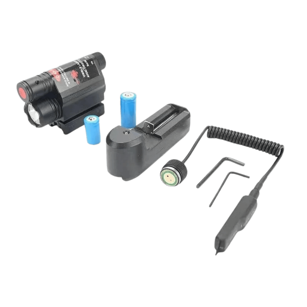 Red Dot Laser Sight With Metal Rail Torch