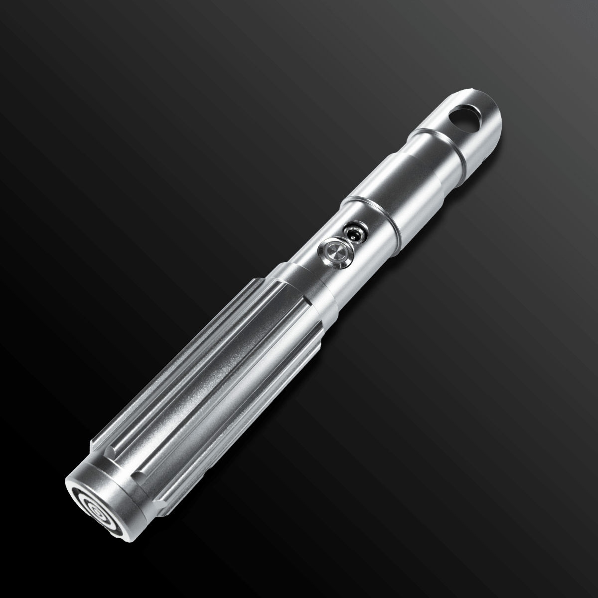 Republic Light Saber resting on a display stand, blade off - Tactical Edge Hobbies