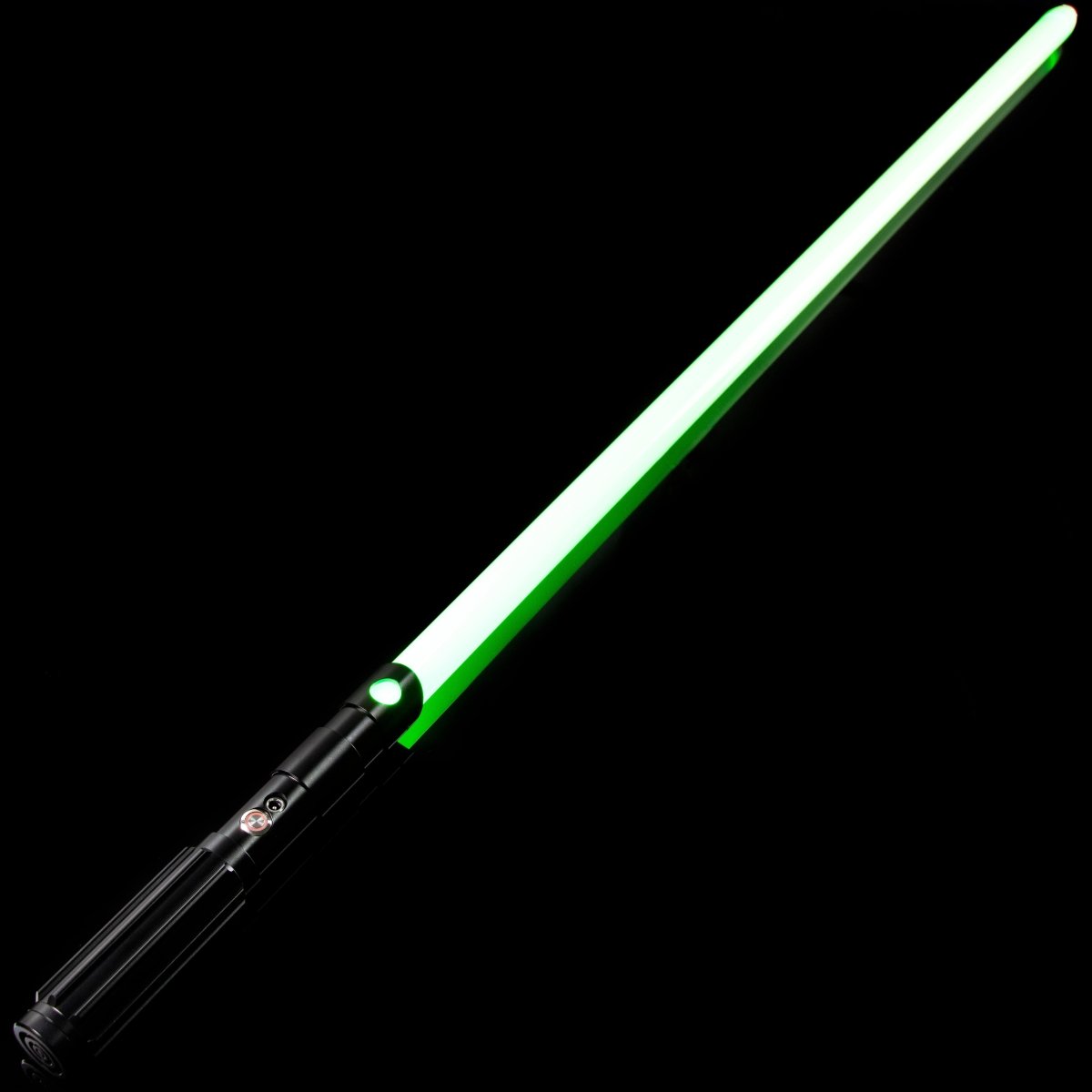 Illuminated Republic Light Saber placed on a reflective surface - Tactical Edge Hobbies
