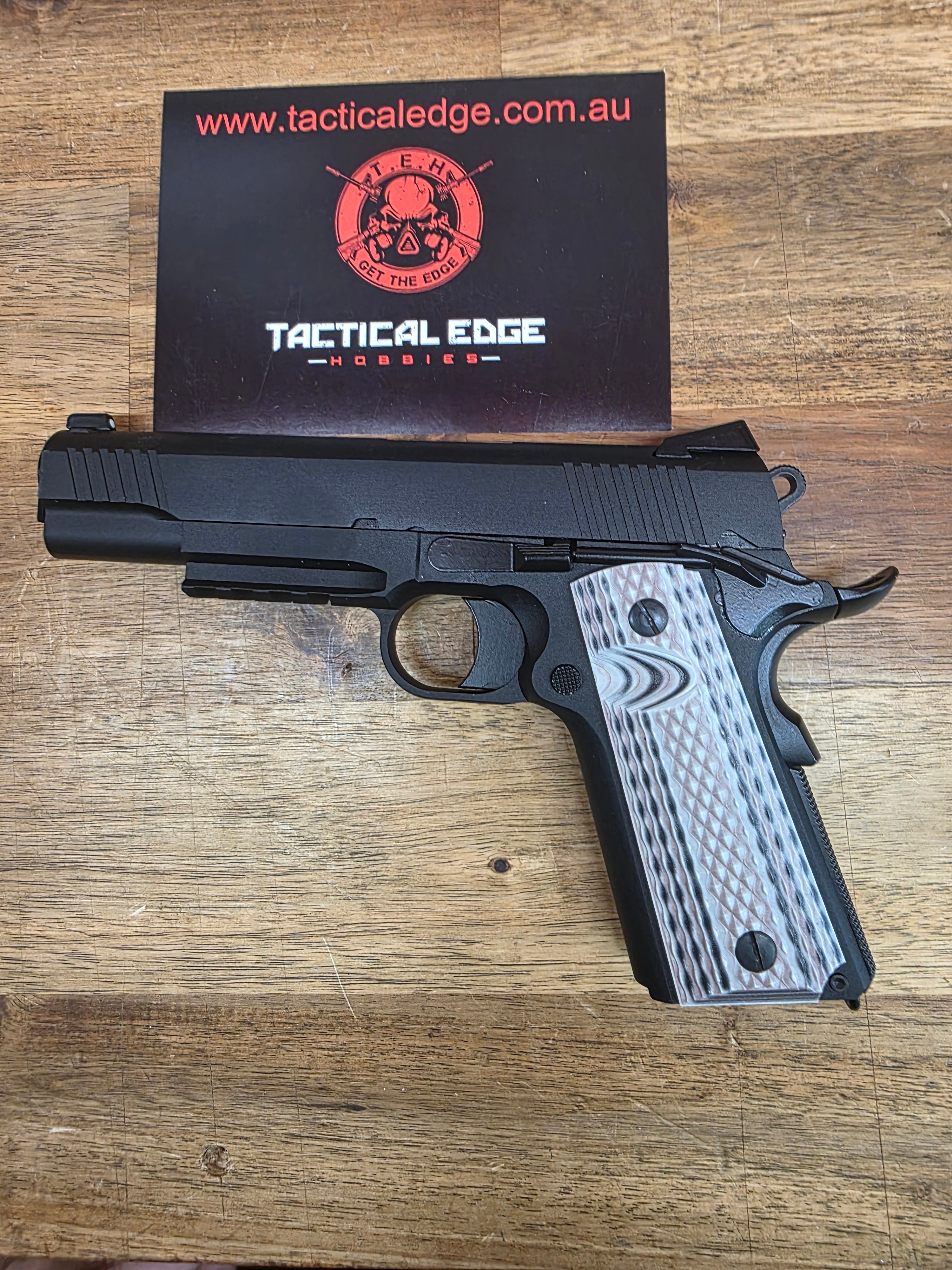 Ex Demo - WE Tech 1911 M45A1 Gelsoft Gas Blowback Gel Blaster - Black