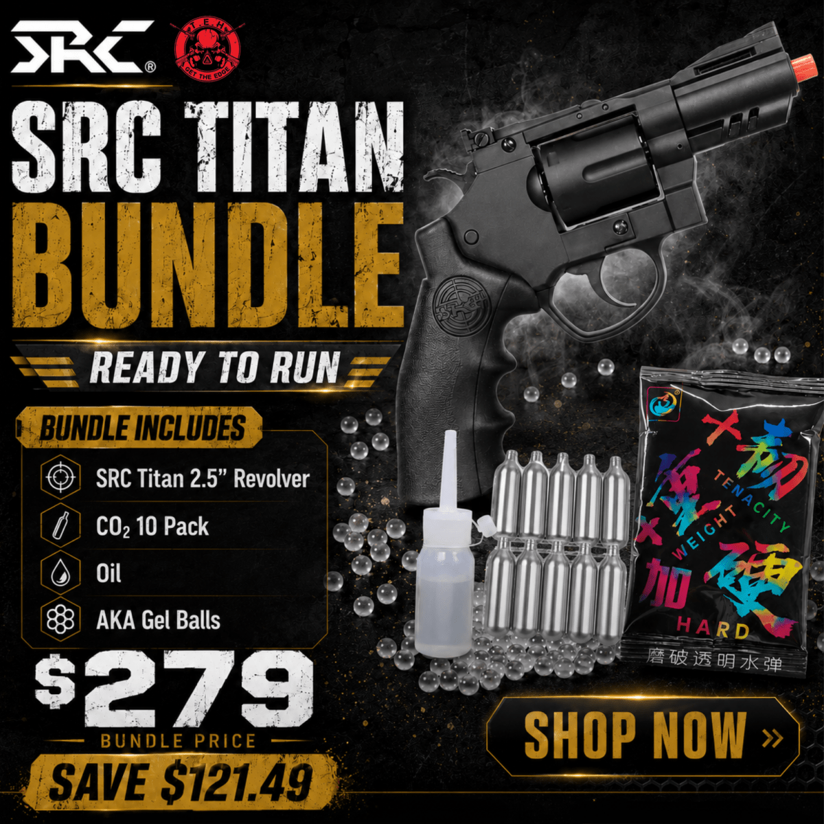 SRC TITAN Bundle 2.5" Black