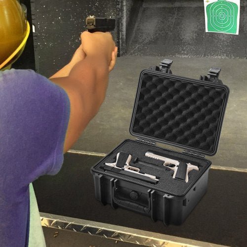 VEVOR Hard Protective Pistol Case with Pre-Cut Lining - Tactical Edge Hobbies