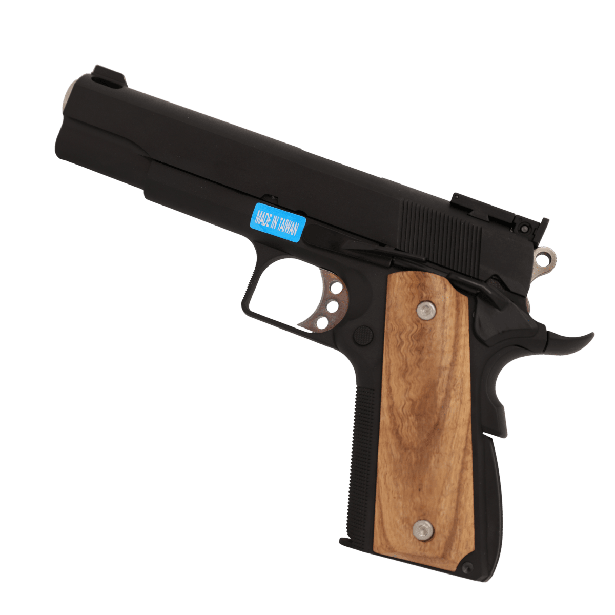 1911 gas blowback gel blaster light wood grip by WE Tech - Tactical Edge Hobbies