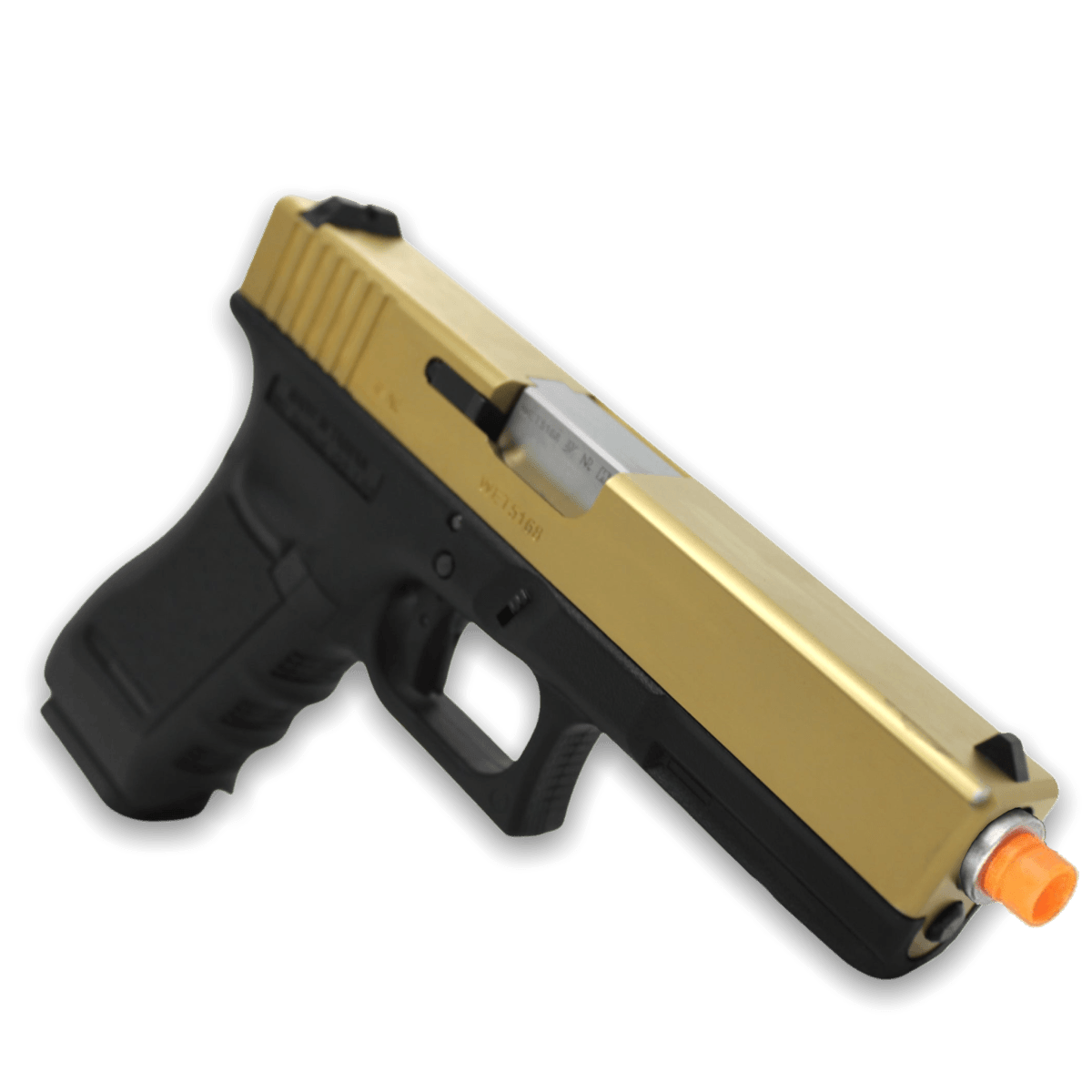 WE Tech G-Series 17A Titanium Version GBB Gel Blaster, perfect for tactical gel blaster action - Tactical Edge Hobbies