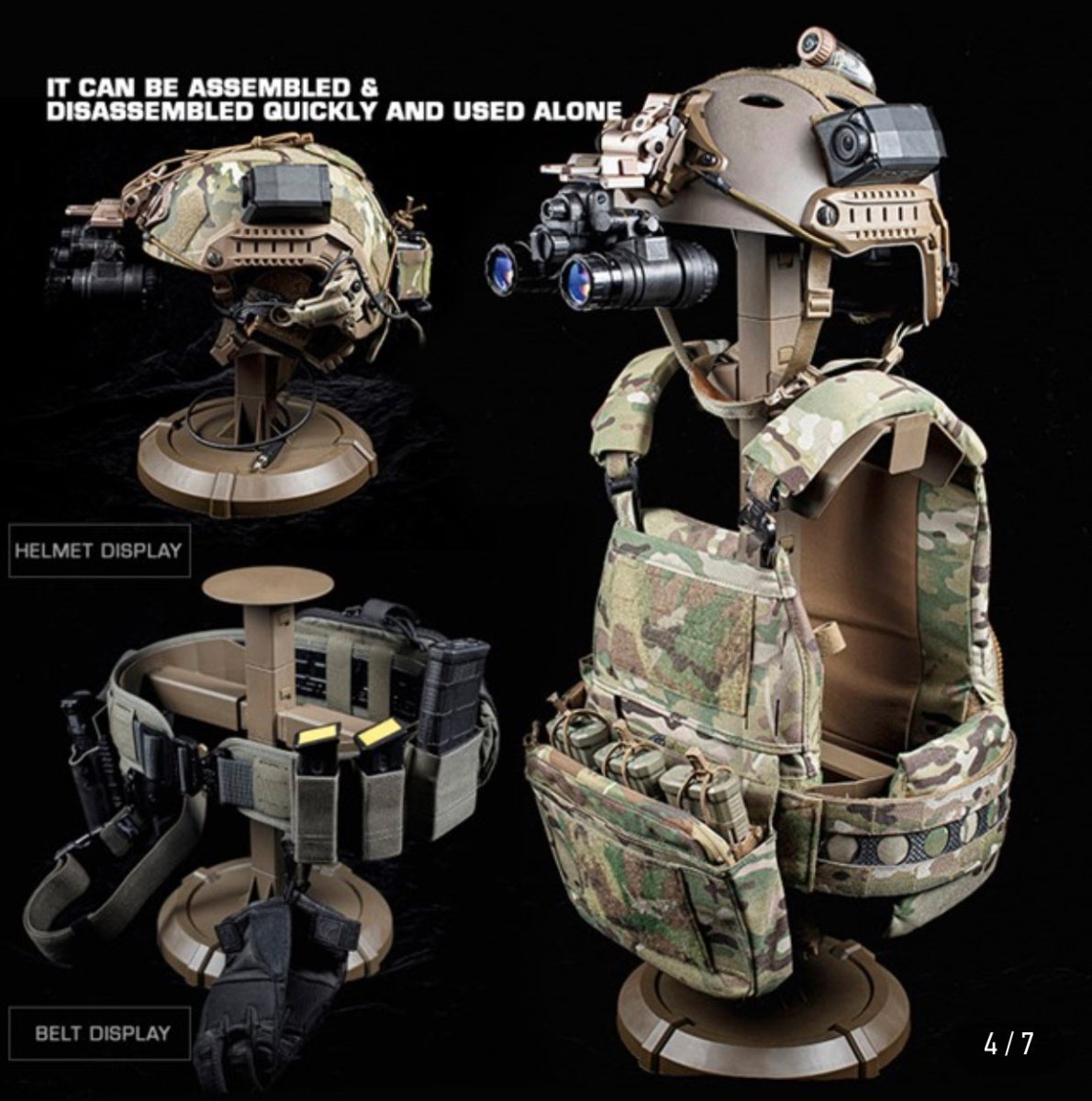 Wosport Display Stand for Gear and Accessories - Tactical Edge Hobbies