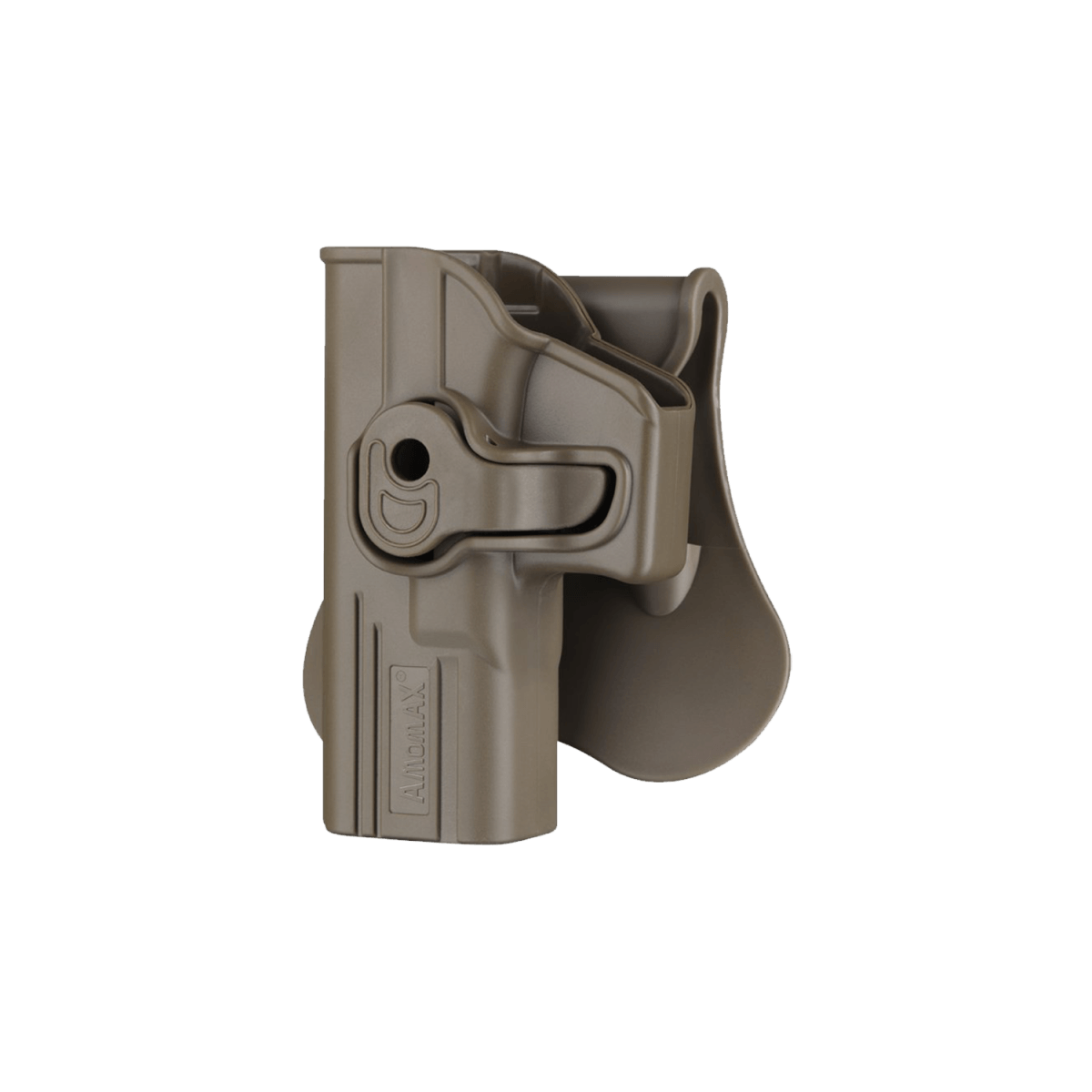 Amomax FDE Left Hand Holster - Tactical Edge Hobbies