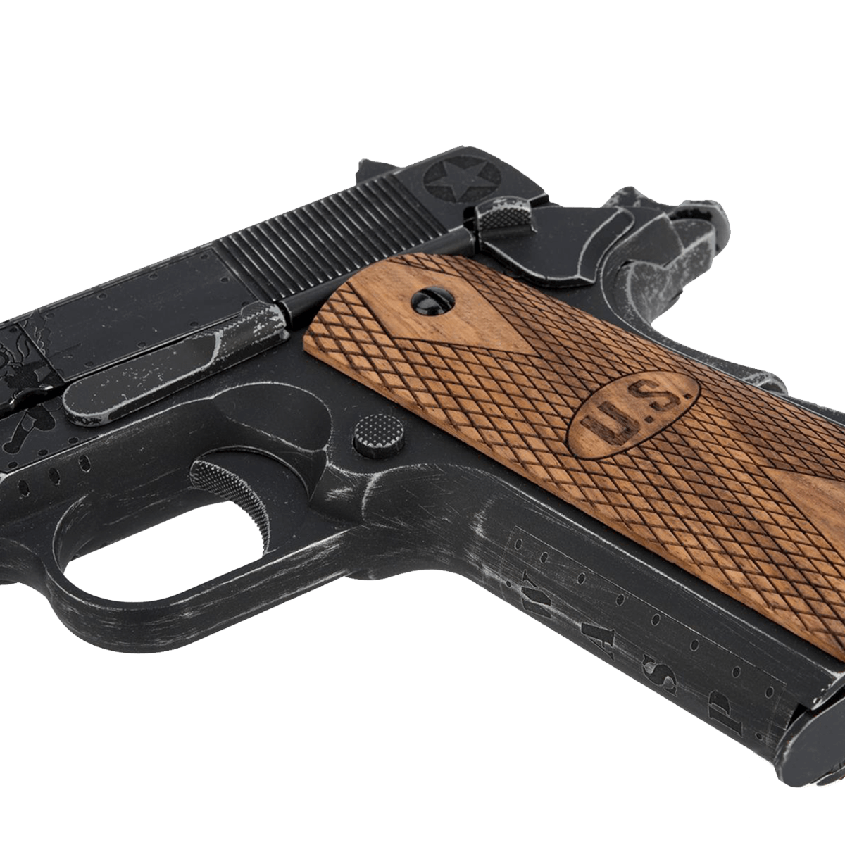 AW Custom Auto-Ordnance Licensed Custom 1911 Gas Blowback Gelsoft Pistol - Fly Girls - Tactical Edge Hobbies