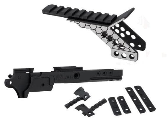 Durable Pre-Drilled Receiver and Accessories by AW Custom for Gel Blasters - Tactical Edge Hobbies