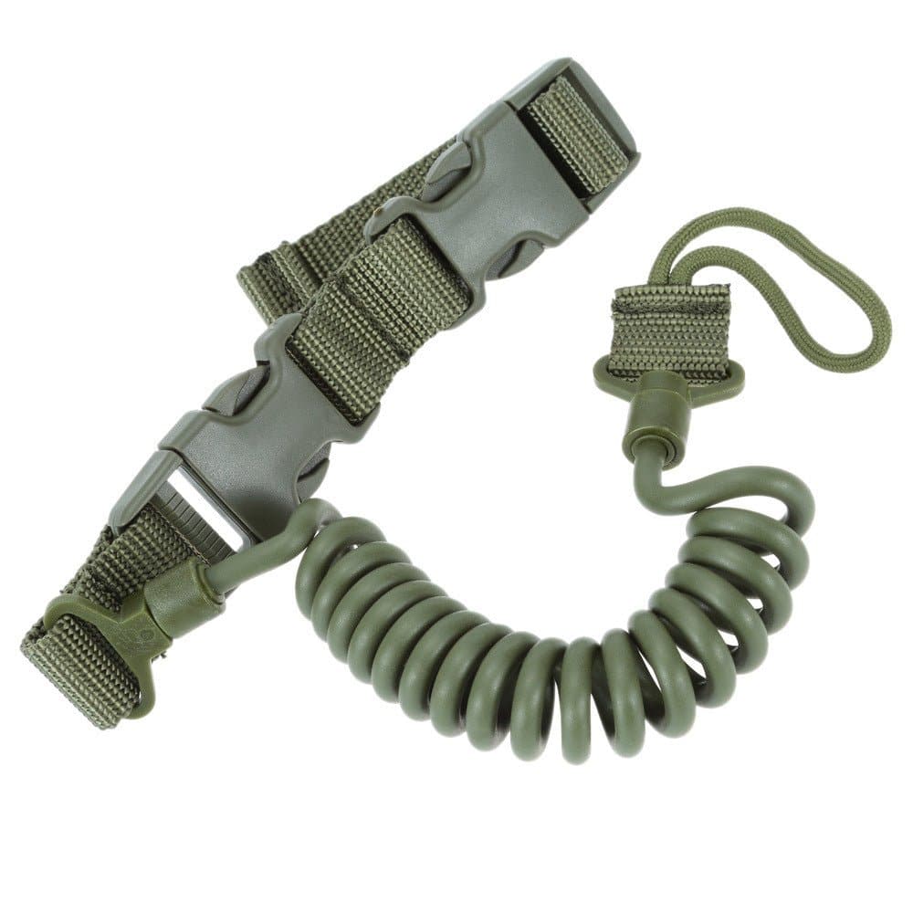 Battle Sling for Pistol with Elasticity Lanyard Spring for secure carry - Tactical Edge Hobbies