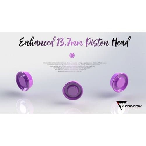 Precision-engineered CowCow Enhanced 13.7mm Piston Head for reliable operation - Tactical Edge Hobbies