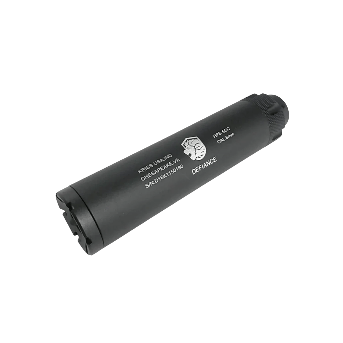 Defiance Kriss Suppressor - 19mm for enhanced gel blaster performance and stealth - Tactical Edge Hobbies