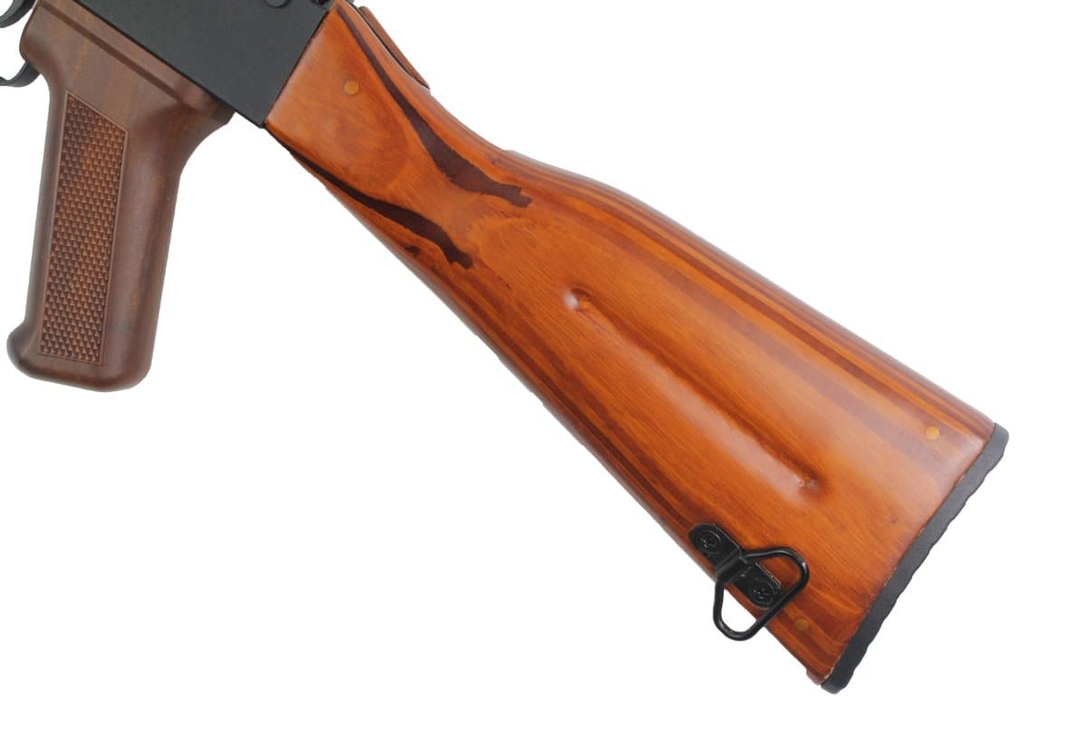 Versatile Double Bell Real Wood AK47 AEG Gel Blaster for tactical enthusiasts - Tactical Edge Hobbies