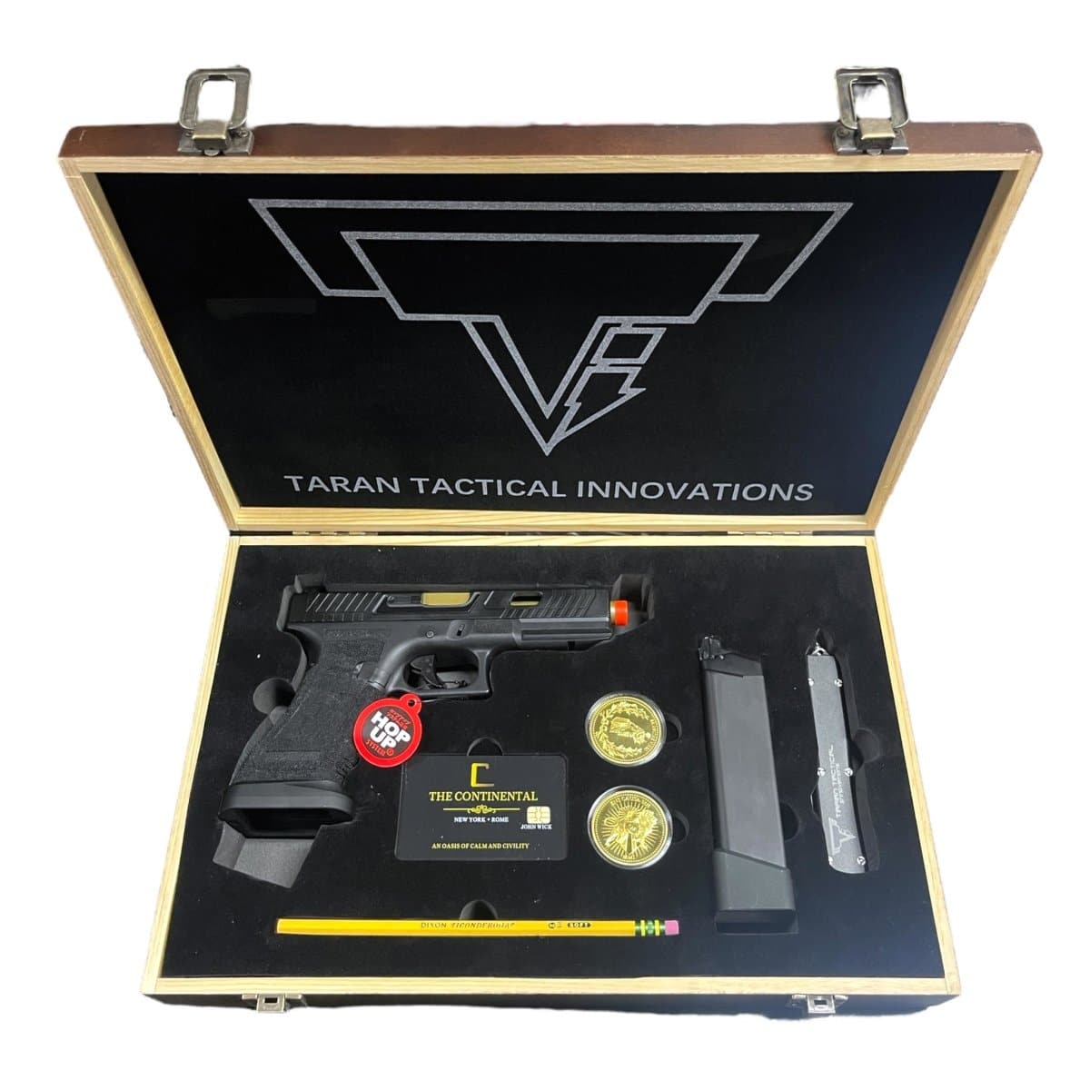 Double Bell TTI G17 Combat Master Gas Blow Back Gelsoft Pistol with JW Continental Box - Tactical Edge Hobbies