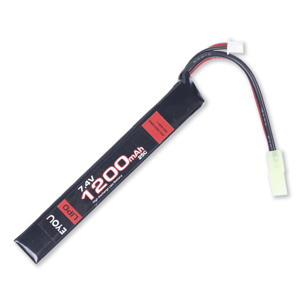 Eyou 1200mah 7.4v 25c Lipo battery for gel blasters - Tactical Edge Hobbies
