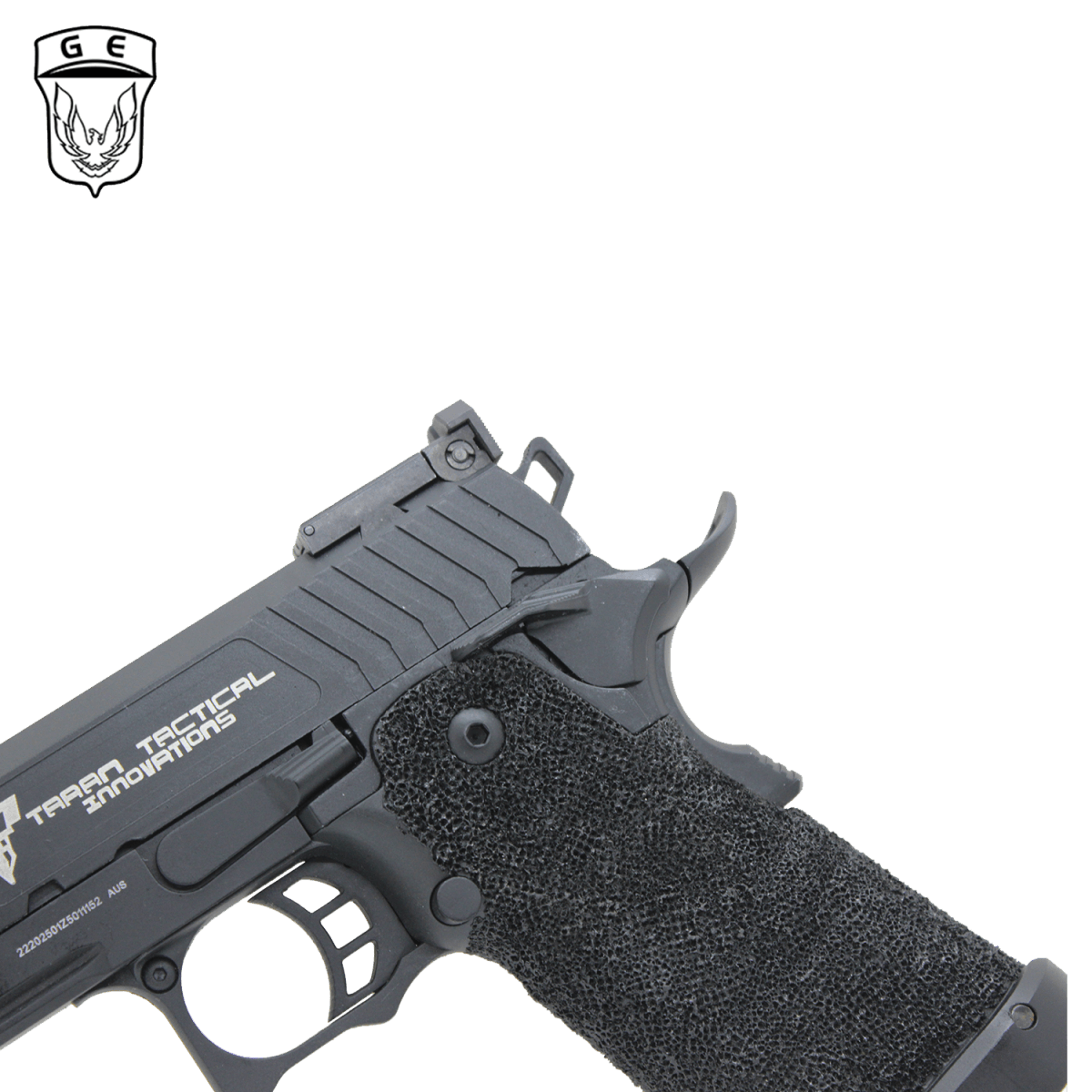 GOLDEN EAGLE 2011 TTI GAS BLOW BACK GEL BLASTER PISTOL - SAND BARREL - Tactical Edge Hobbies