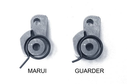 Durable steel hammer spring upgrade for WE G-Series, Marui, and KJ Gelsoft by Guarder - Tactical Edge Hobbies