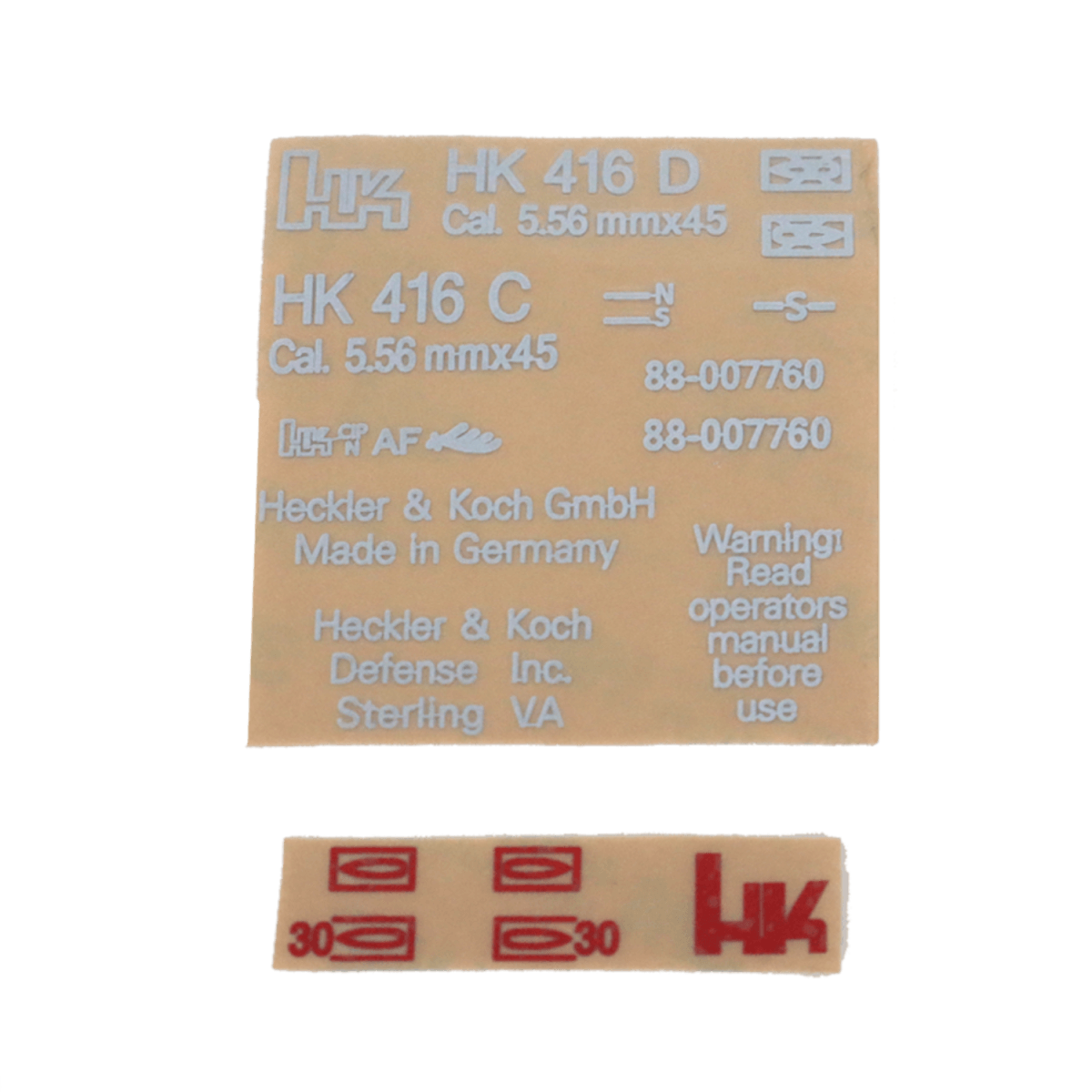 Stylish HK416D decals for unique gel blaster designs - Tactical Edge Hobbies