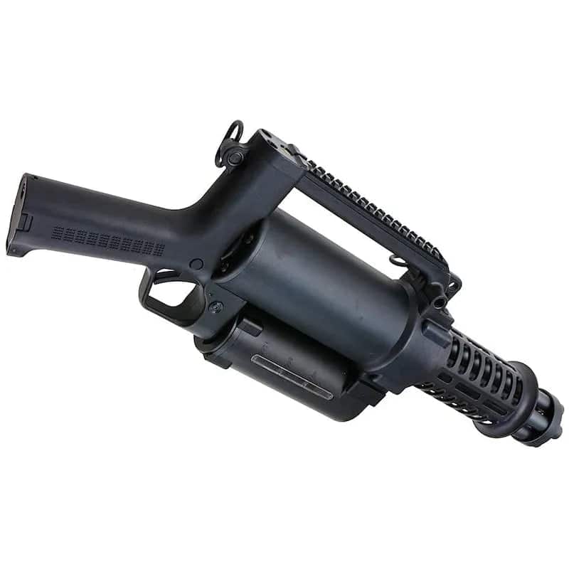 M134 "MINI" Vulcan AEG Rotating Gatling Gun Gel Blaster designed for rapid-fire gameplay - Tactical Edge Hobbies