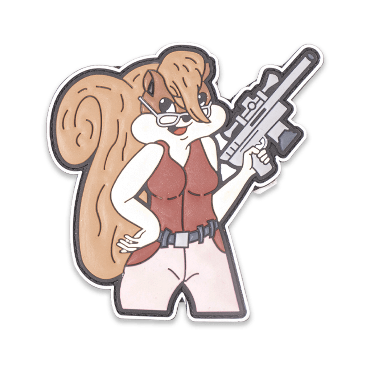 Sassy Squirrel Patch with playful design and vibrant colors - Tactical Edge Hobbies