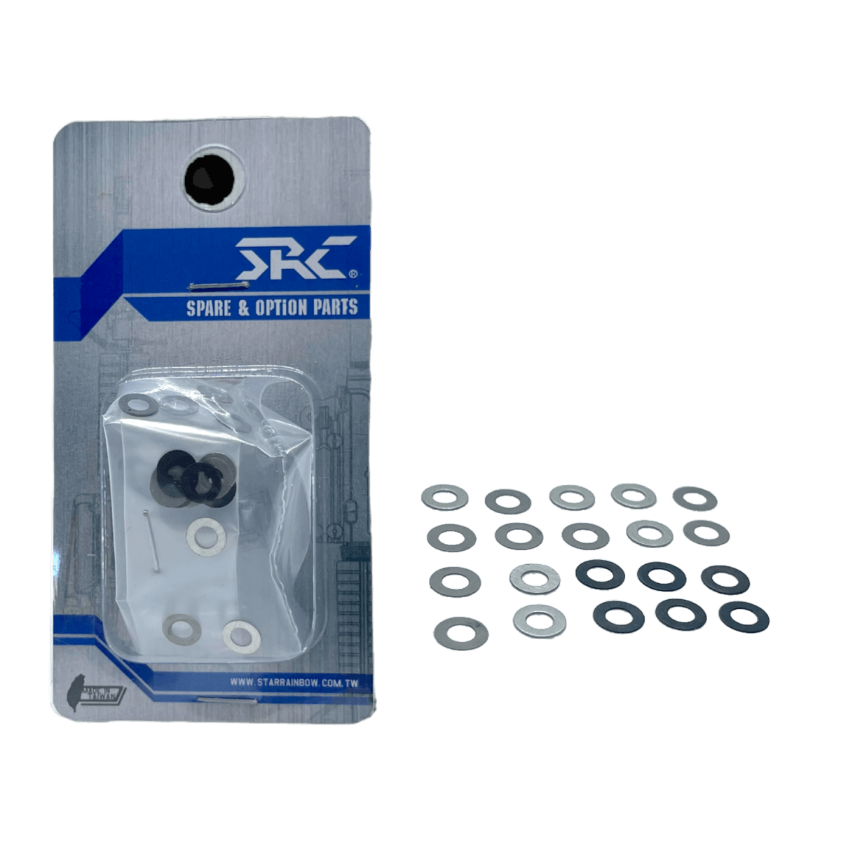 SRC Set Thickness Shim Set for precise airsoft gearbox tuning - Tactical Edge Hobbies