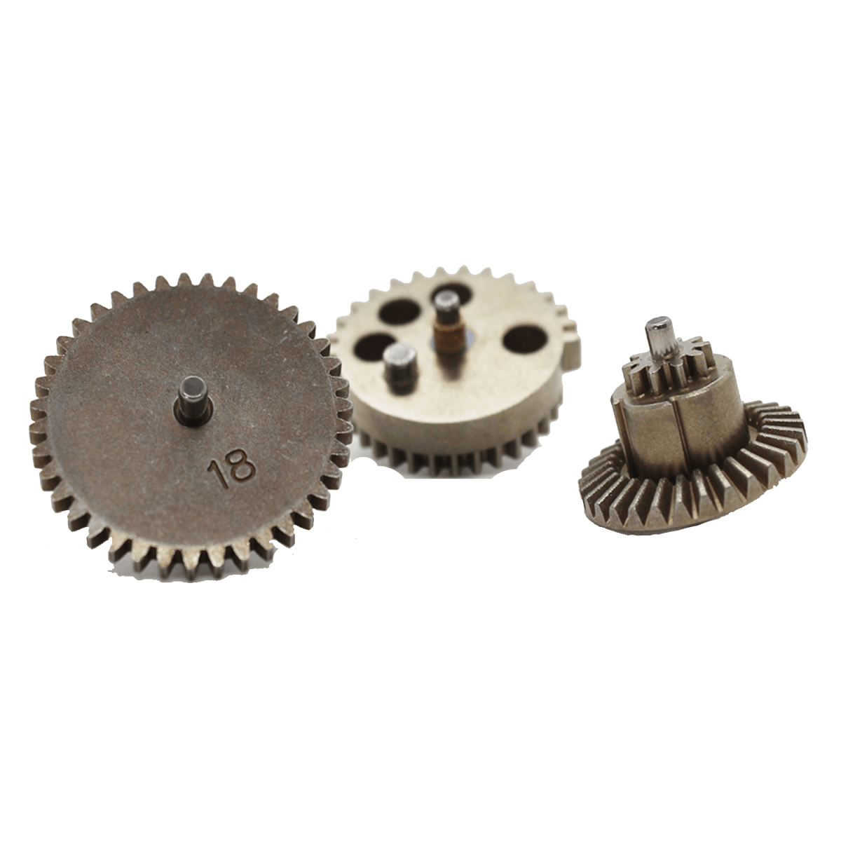 SRC Steel Gear Set with 8mm Bearings for enhanced gear engagement - Tactical Edge Hobbies