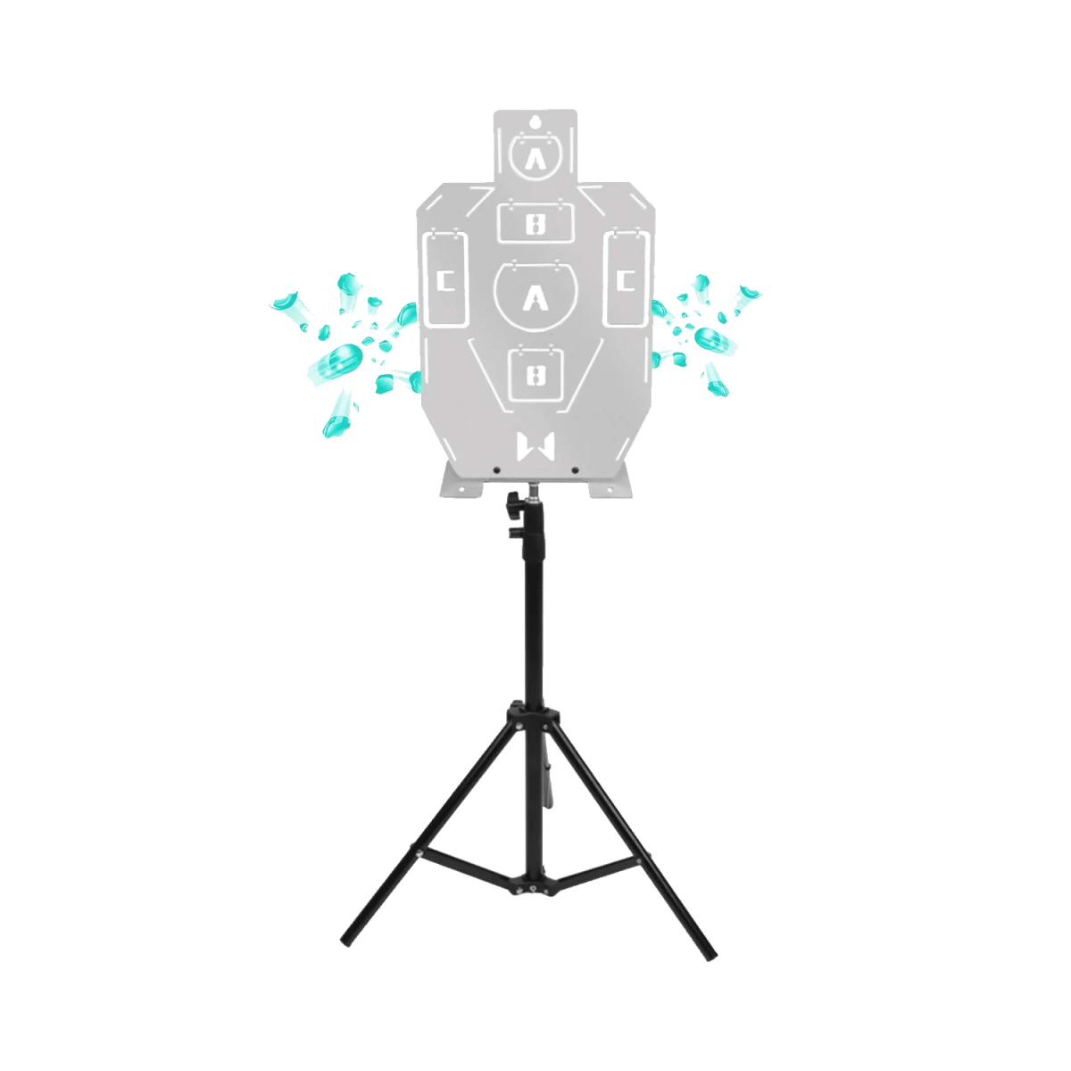 Stainless Steel Silhouette Standing Target for precise shooting practice - Tactical Edge Hobbies