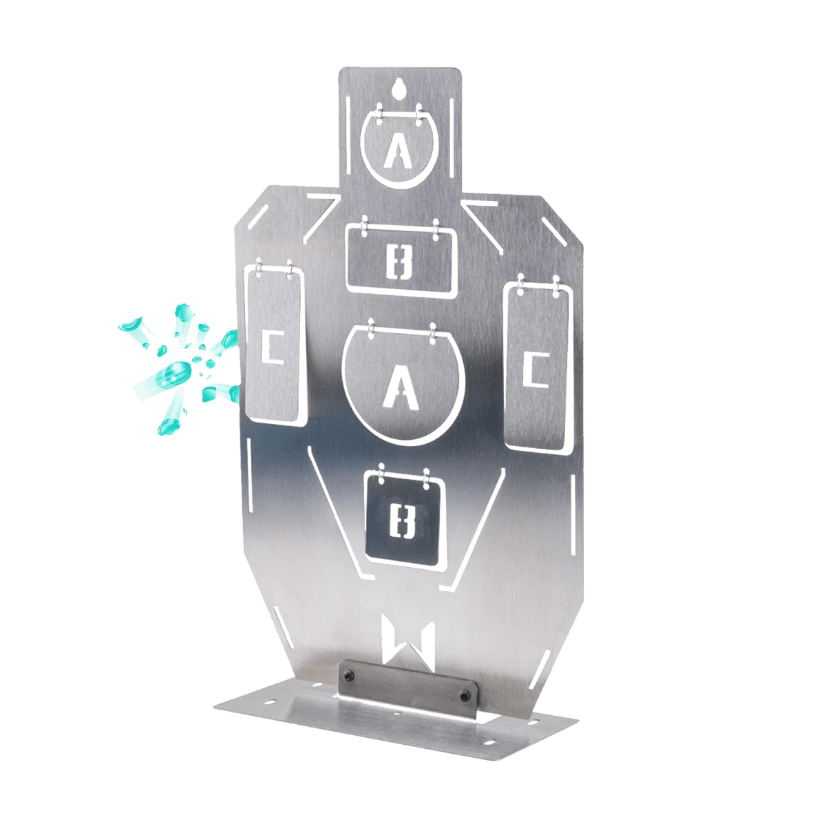 Durable Stainless Steel Silhouette Standing Target for outdoor gameplay - Tactical Edge Hobbies