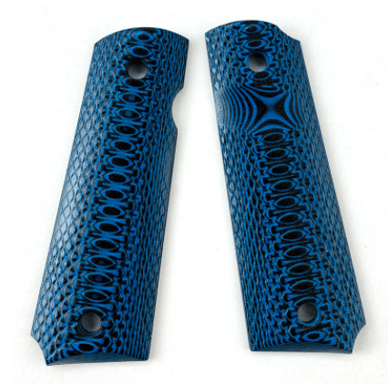 High-quality Tactical Blue Pistol Grip Set for GE 1911 GBB Pistols for improved control - Tactical Edge Hobbies