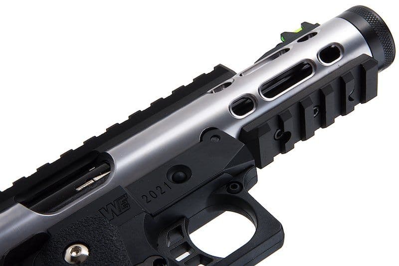 Realistic WE Galaxy Hi-Capa 5.1 Type A GBB Gel Blaster with silver slide and gas blowback - Tactical Edge Hobbies