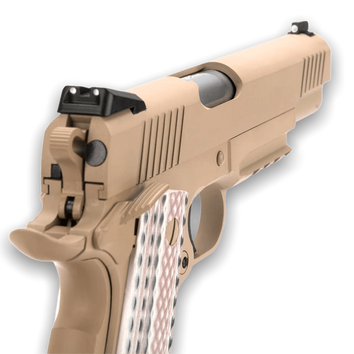 WE Tech 1911 M45A1 Gelsoft Gas Blowback Gel Blaster with realistic blowback - Tactical Edge Hobbies