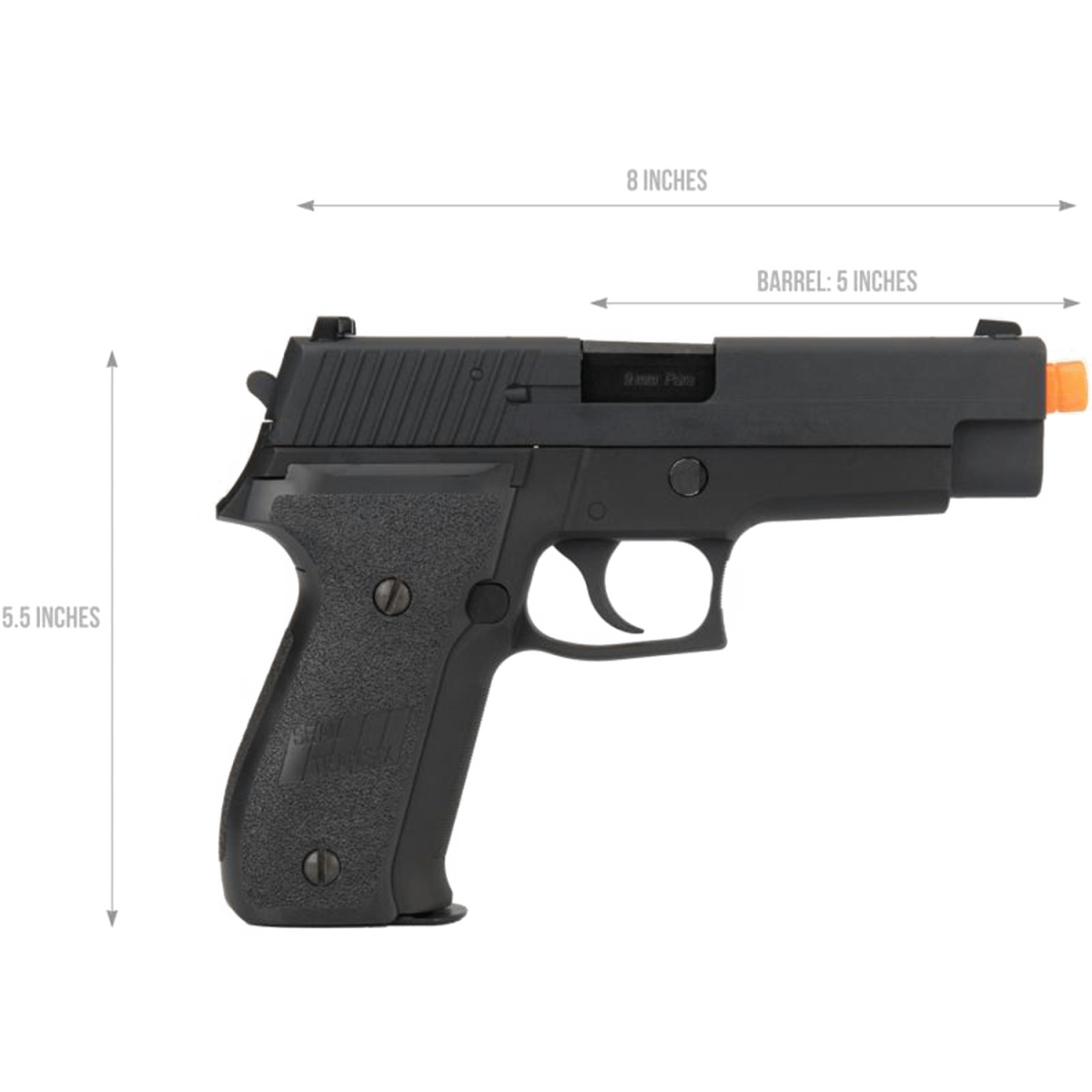 WE TECH SIG P226 Classic Gas Blow Back Gel Pistol - Black - Tactical Edge Hobbies