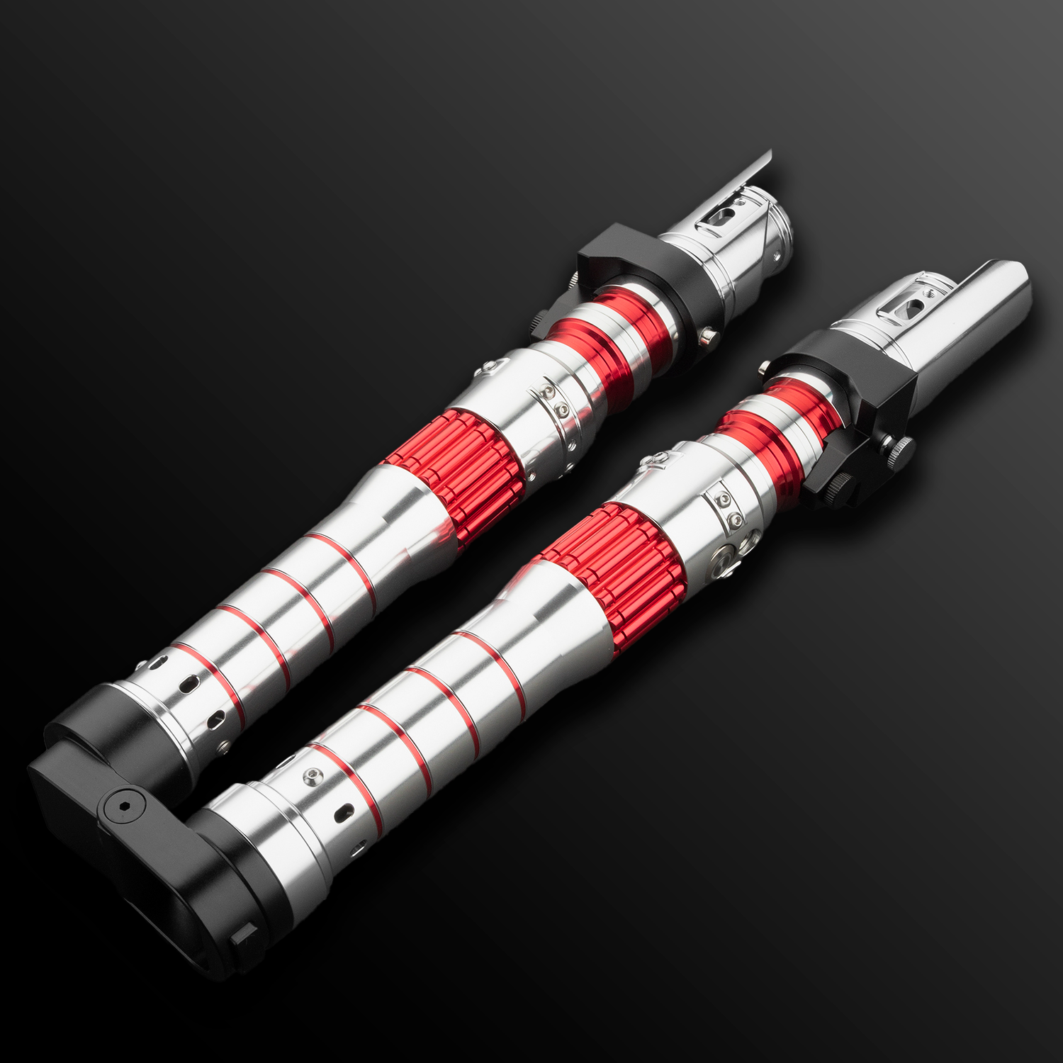 Inspired Dark Rey Red Double-Bladed Lightsaber - Battle Sabers