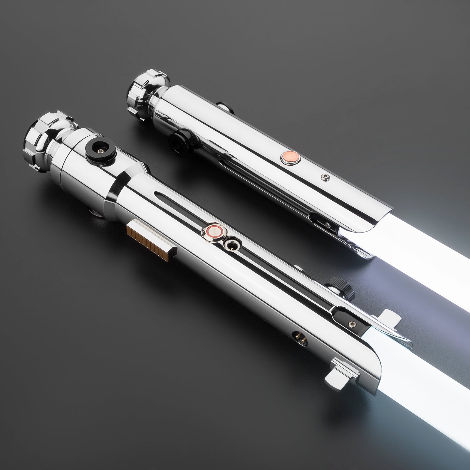 Ahsoka Tano's dual light sabers with white blades - Battle Sabers