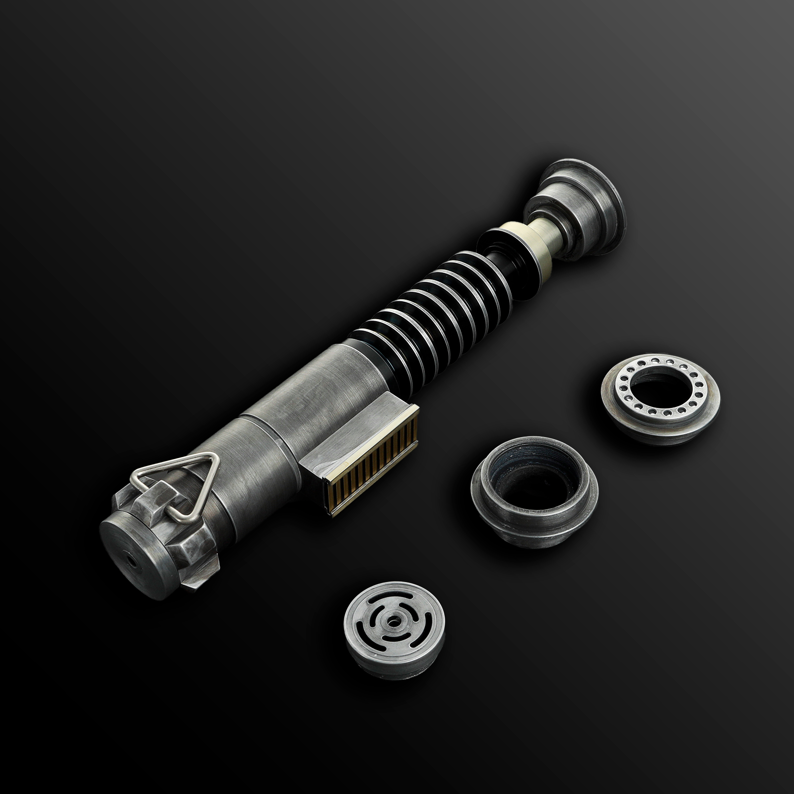 Custom Luke Skywalker V3 lightsaber with sleek metallic hilt – Battle Sabers