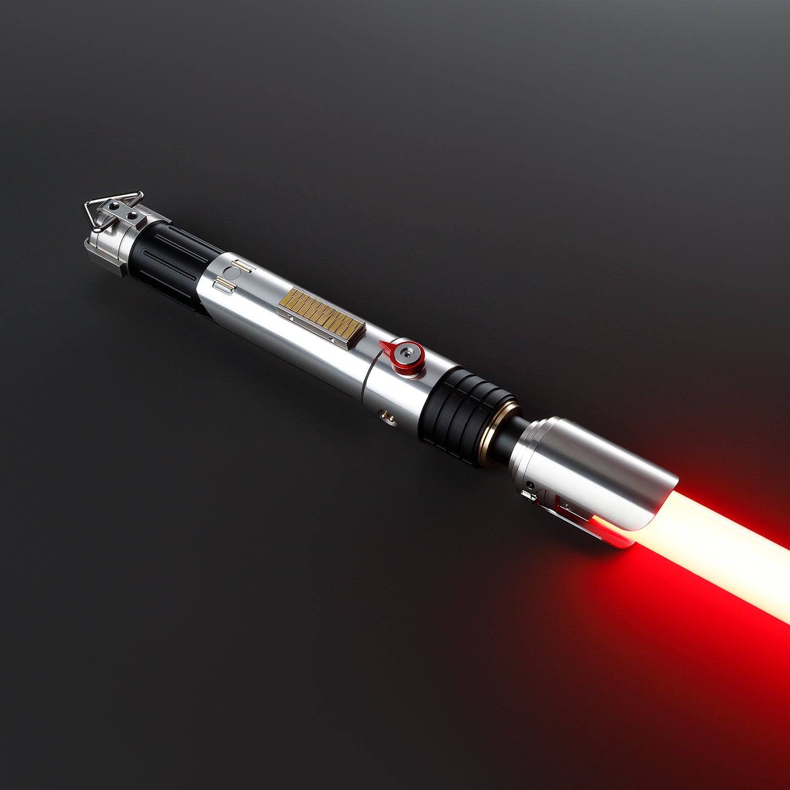 Famous Sabine Wren chrome lightsaber with polished hilt and purple blade – Battle Sabers