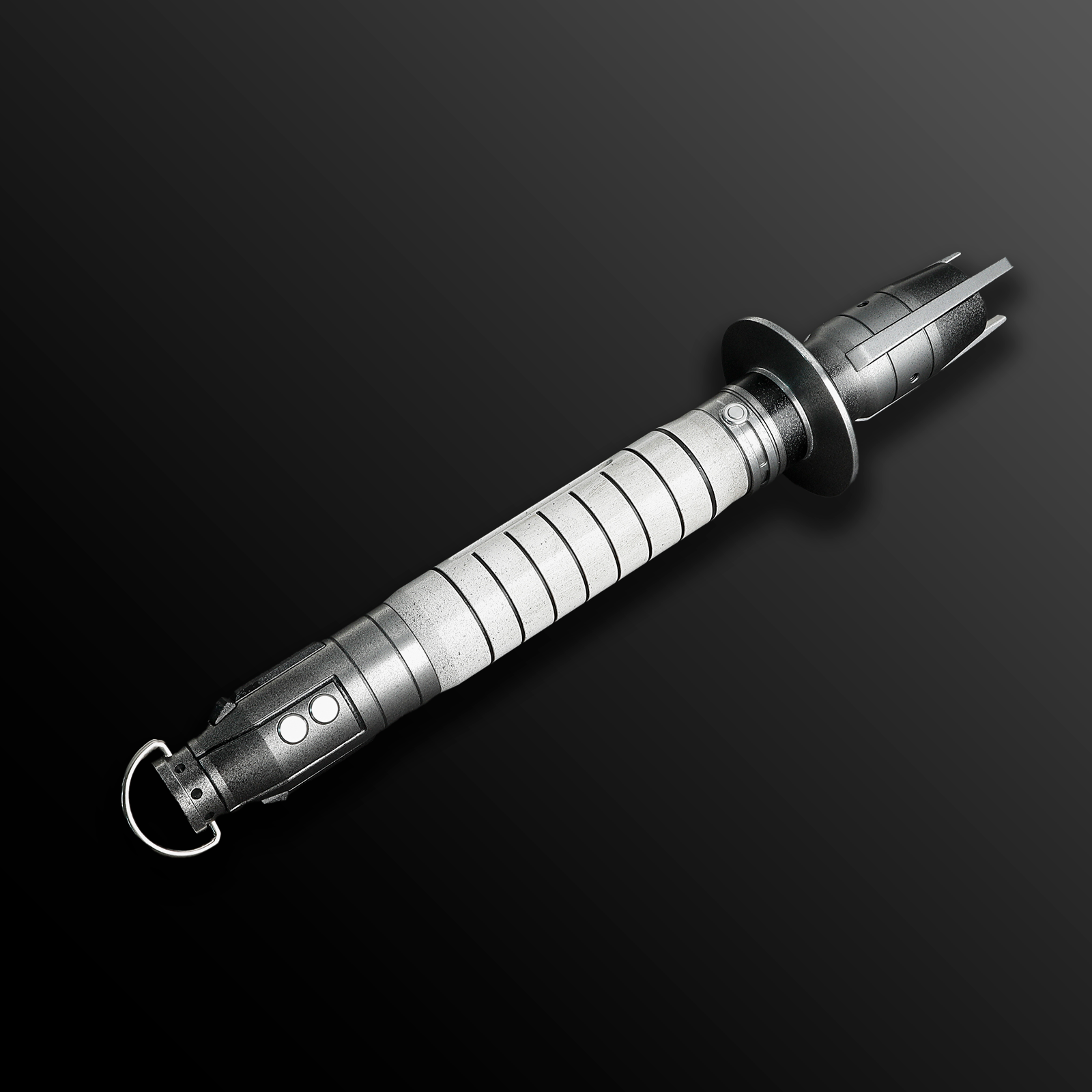 Shin Hati distressed lightsaber with red blade – Battle Sabers