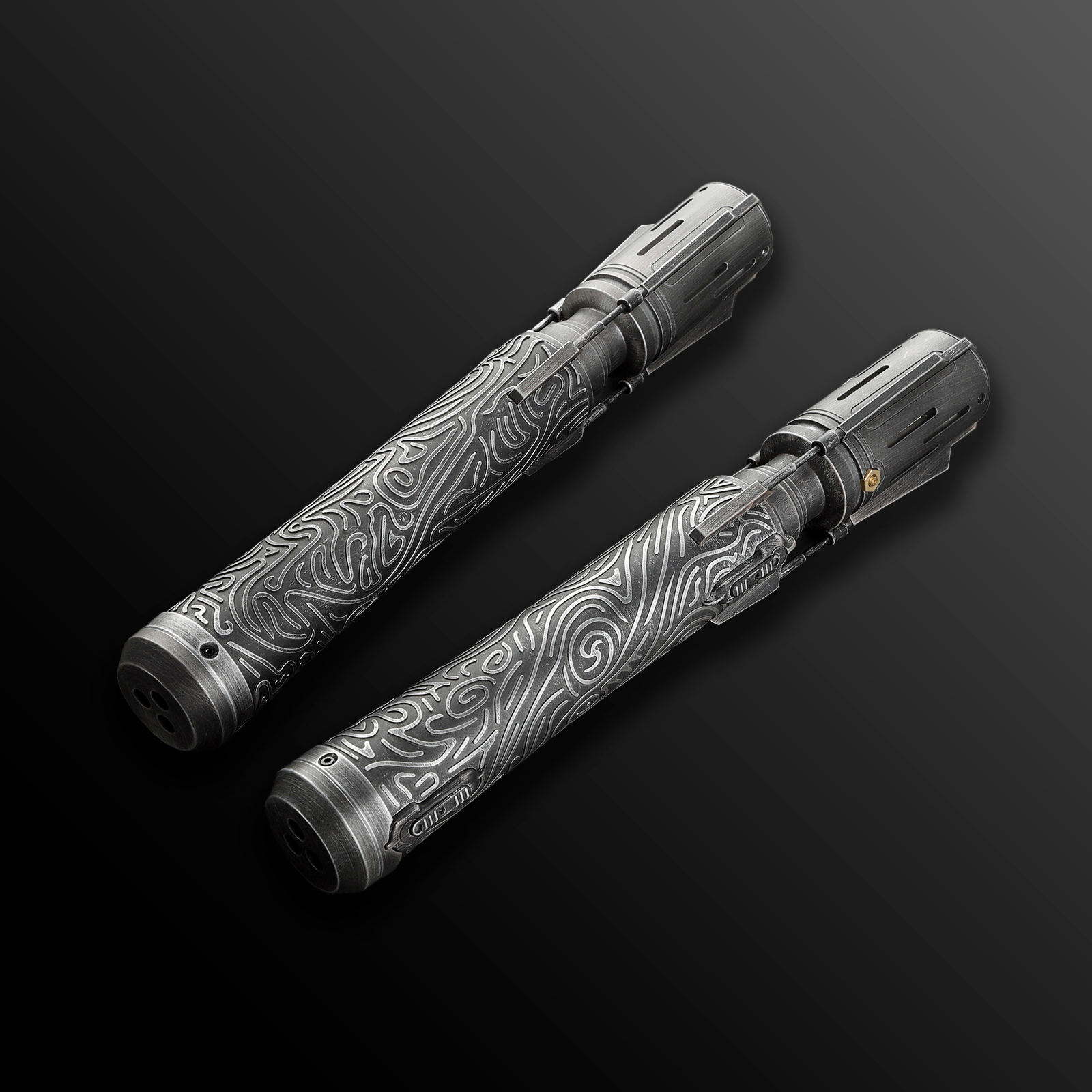 Satele Shan Dual Bladed Lightsaber - Battle Sabers