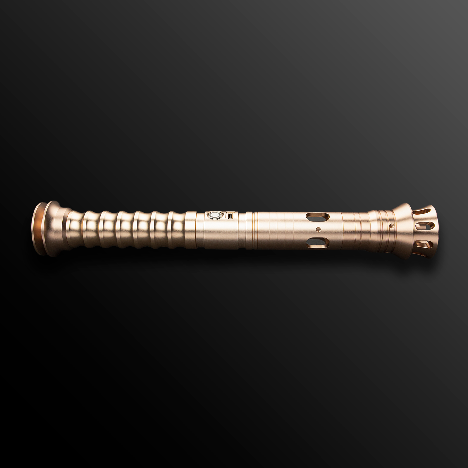 Elegant Lotus Light Saber resting on a smooth surface - Battle Sabers
