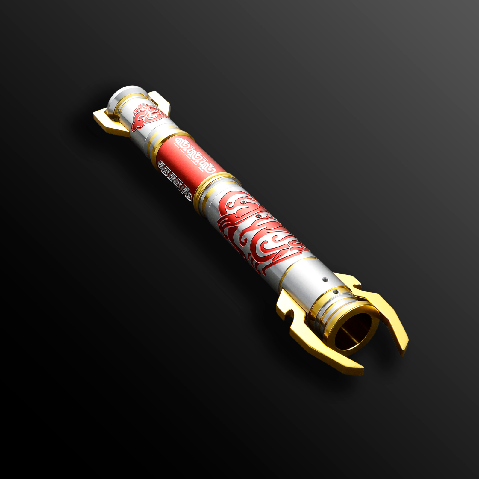 Handcrafted Nobushia Warrior lightsaber with vibrant red edge – Battle Sabers