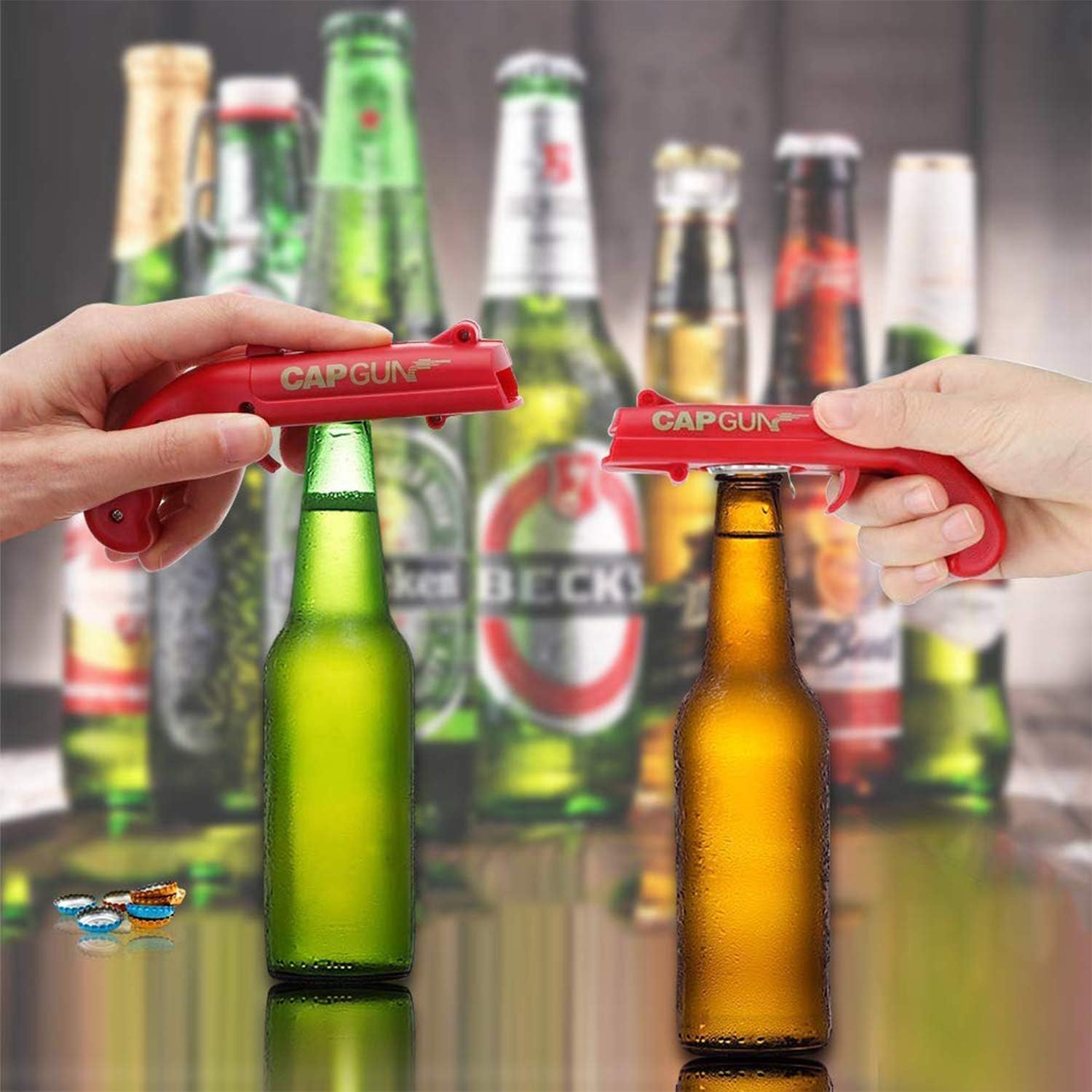Cap Gun Bottle Opener - Black