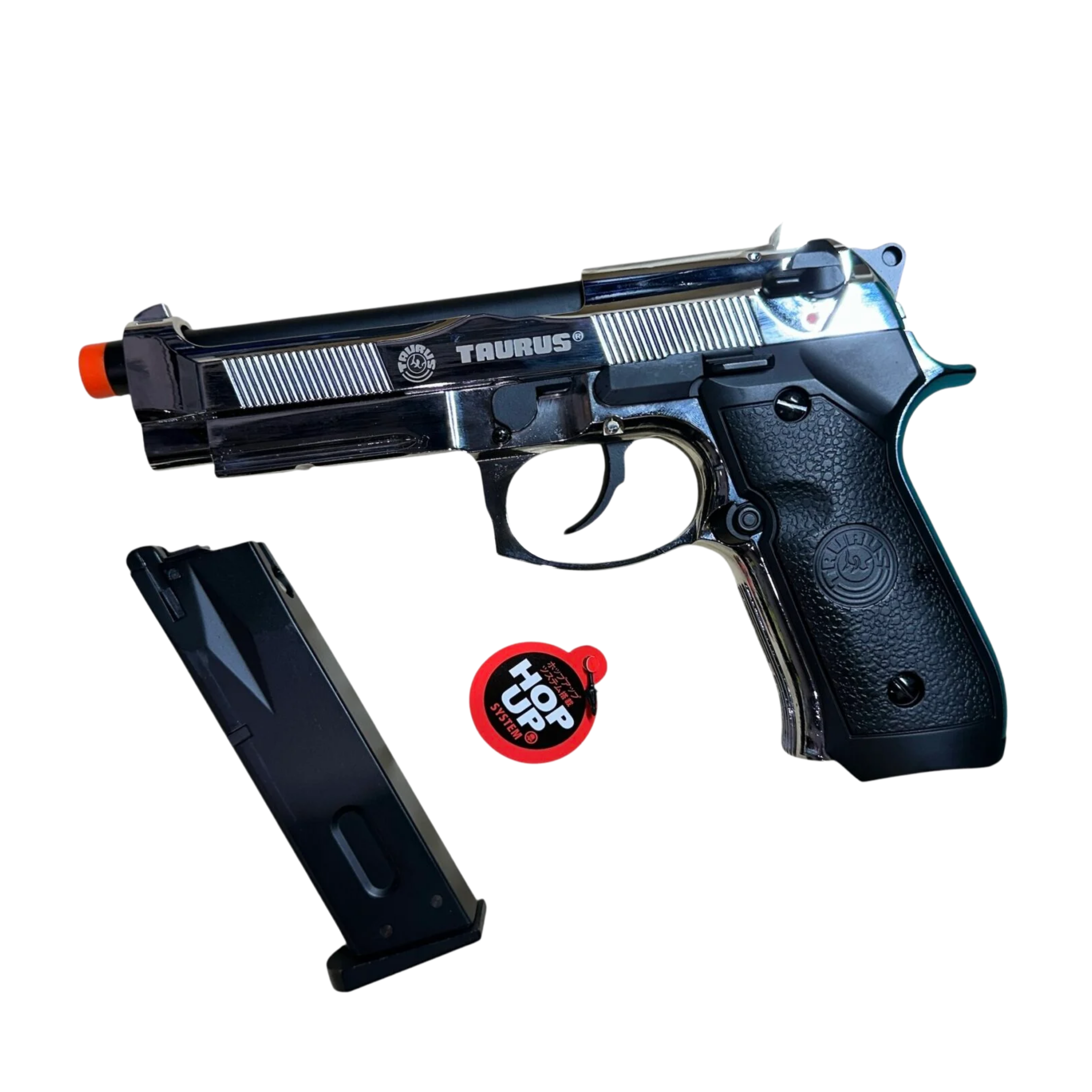 DOUBLE BELL Beretta M92 A1 M9 Gas Blow Back Gel Blaster - Silver Chrome