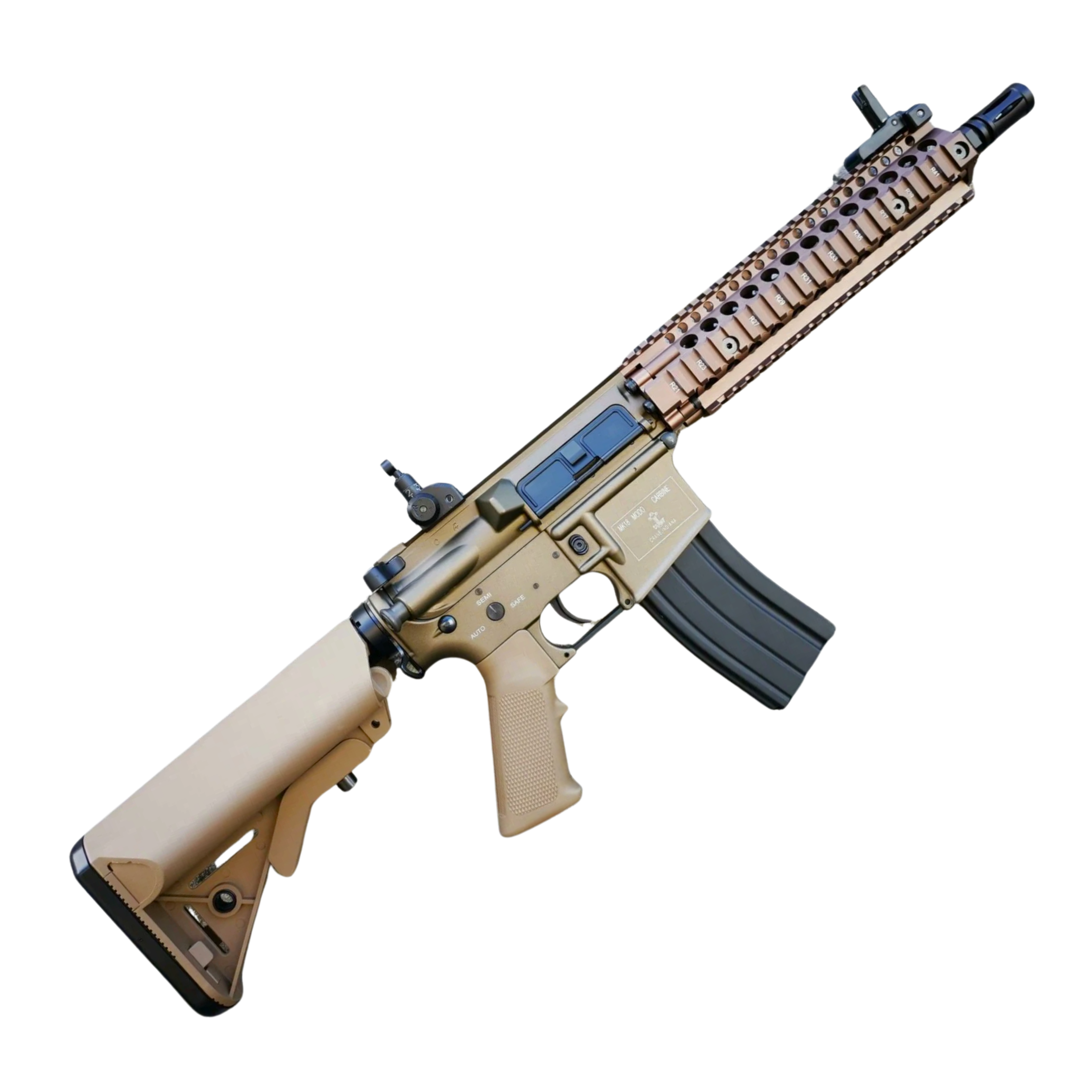 Double Bell MK18 AEG Metal Gel Blaster - Tan