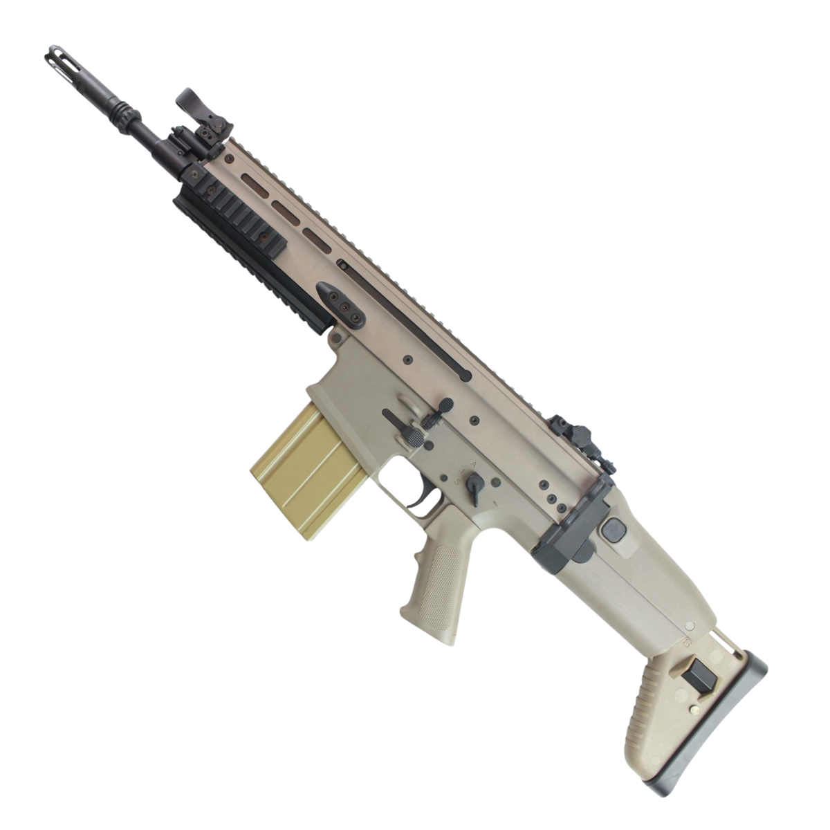 Double Bell SCAR-H Standard / Mk17 Metal AEG Gel Blaster - Tan