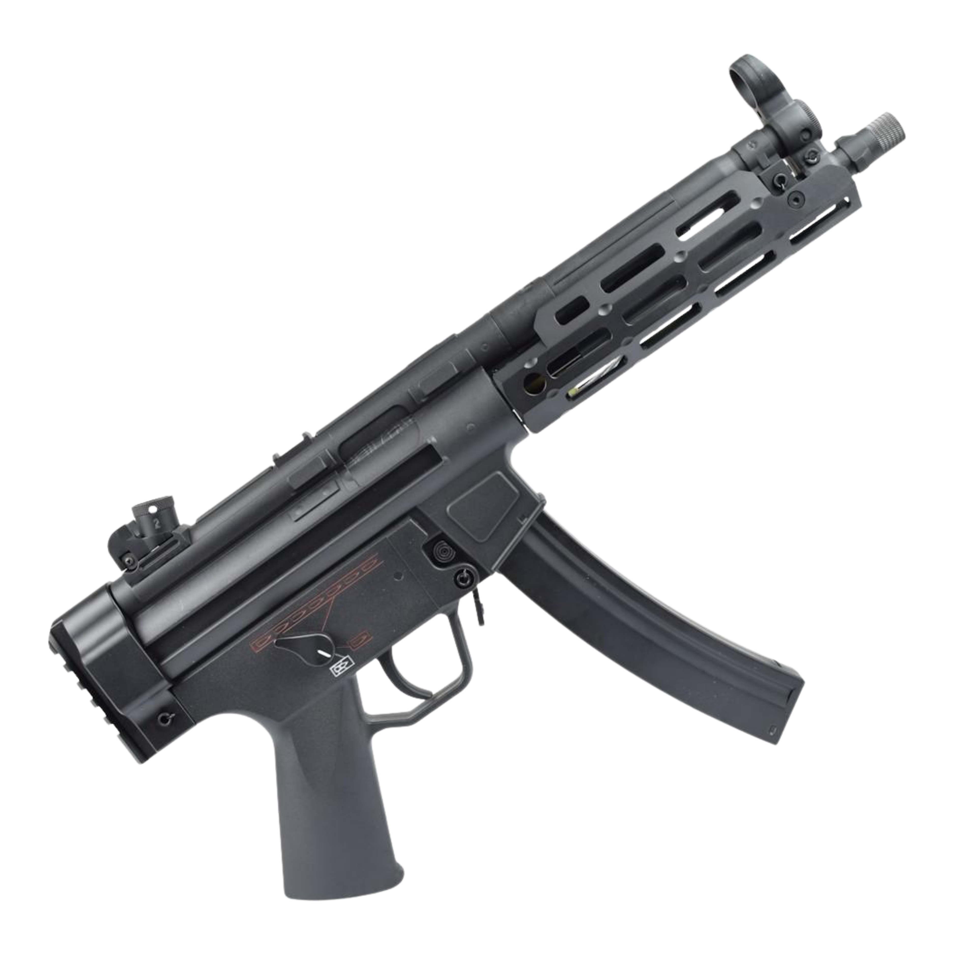 Golden Eagle MP5 M-LOK SMG Gel Blaster with Picatinny Rail Stock Adapter