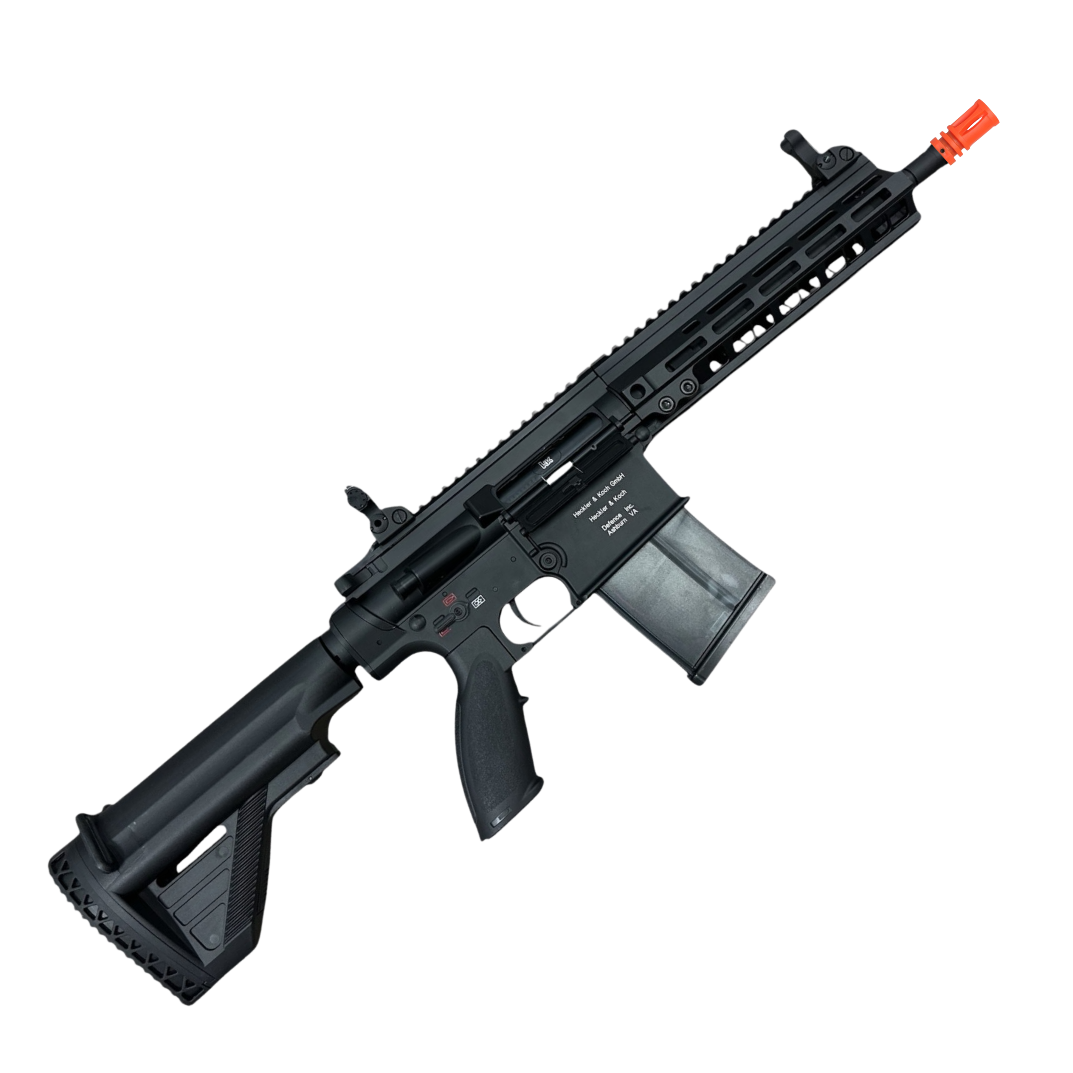 Golden Eagle HK417D Gel Blaster AEG Rifle w/9” Handguard - Black