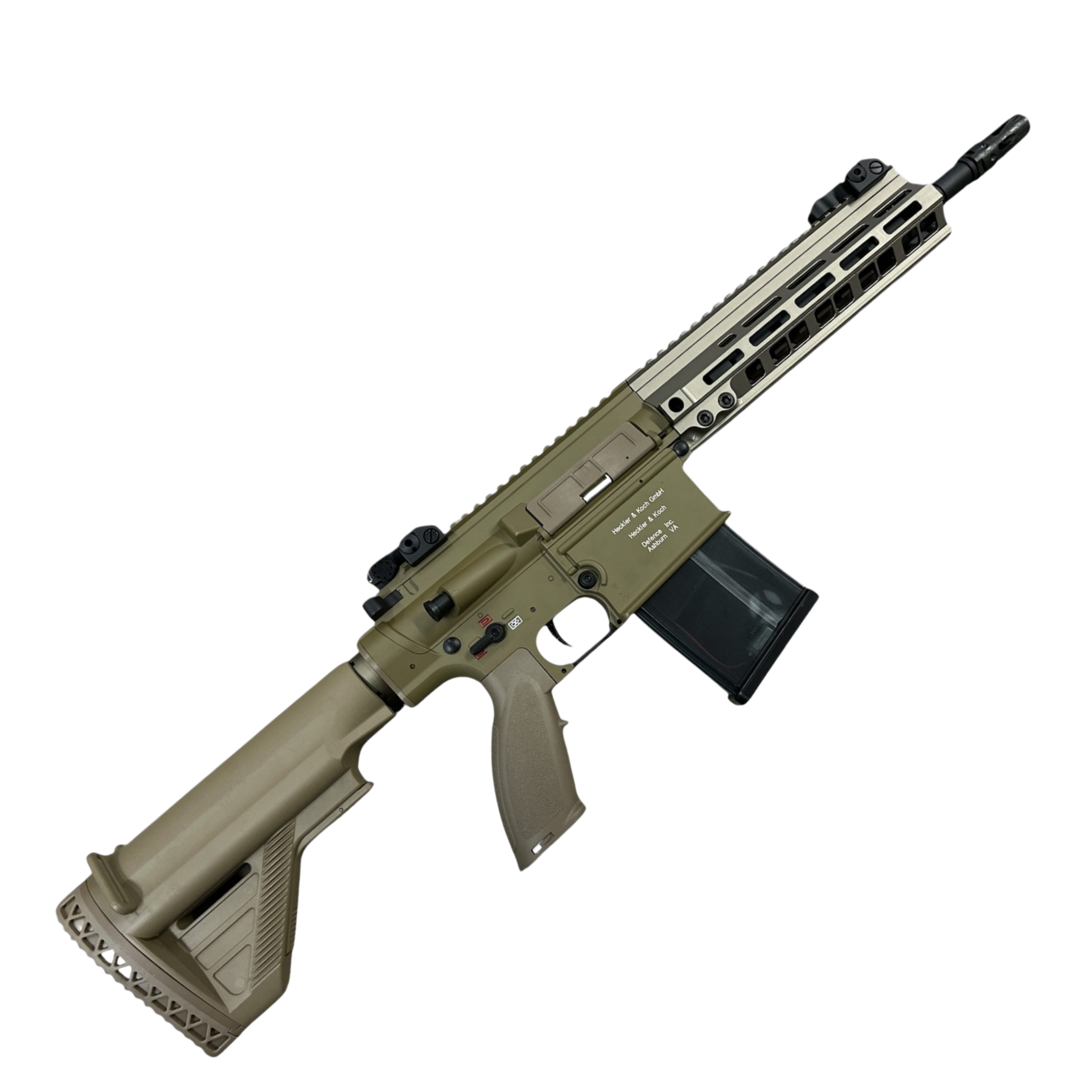 Golden Eagle HK417D Gel Blaster AEG Rifle w/9” Handguard - Tan