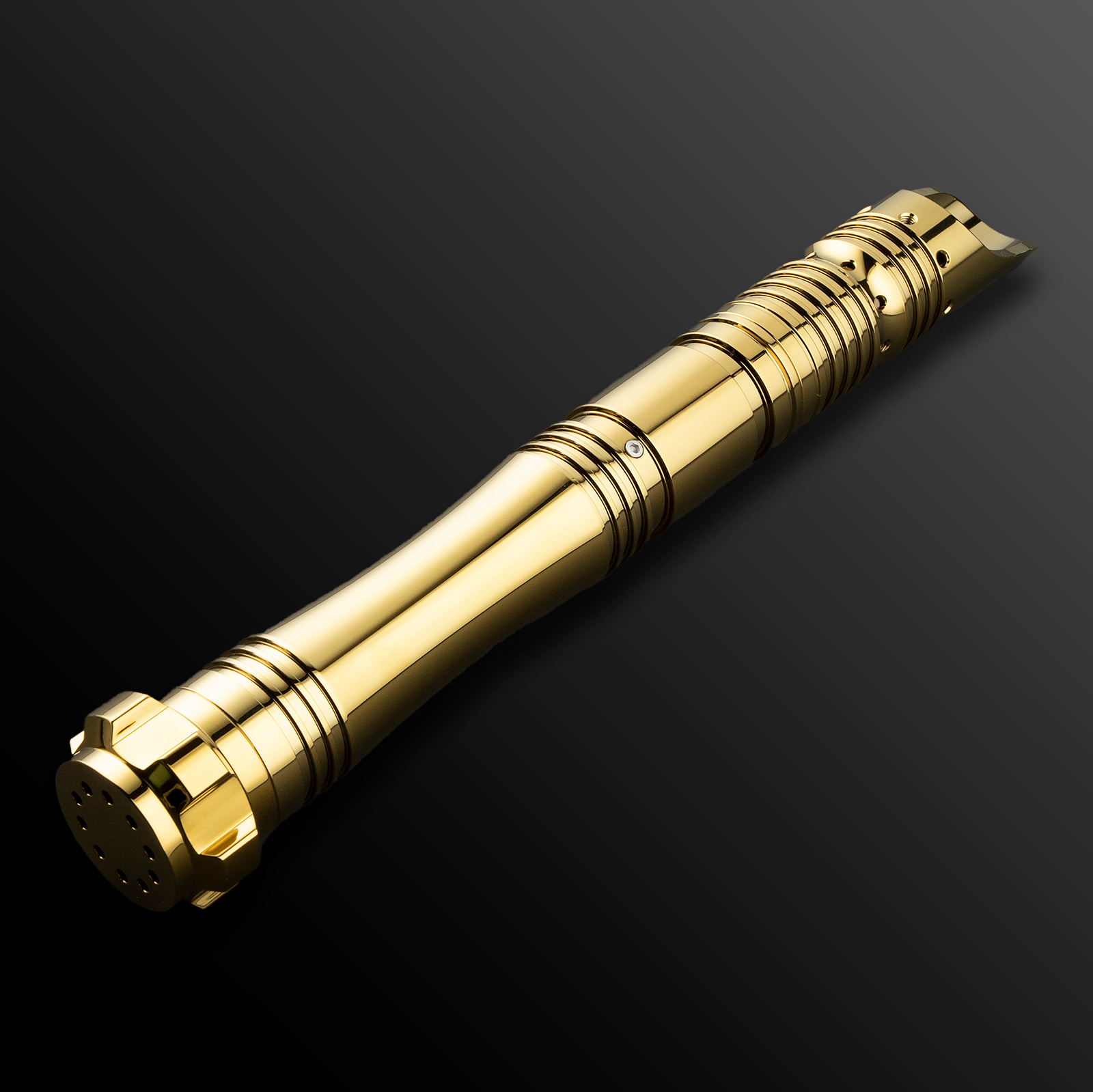 Side view of Lodaka Light Saber with a polished hilt - Battle Sabers