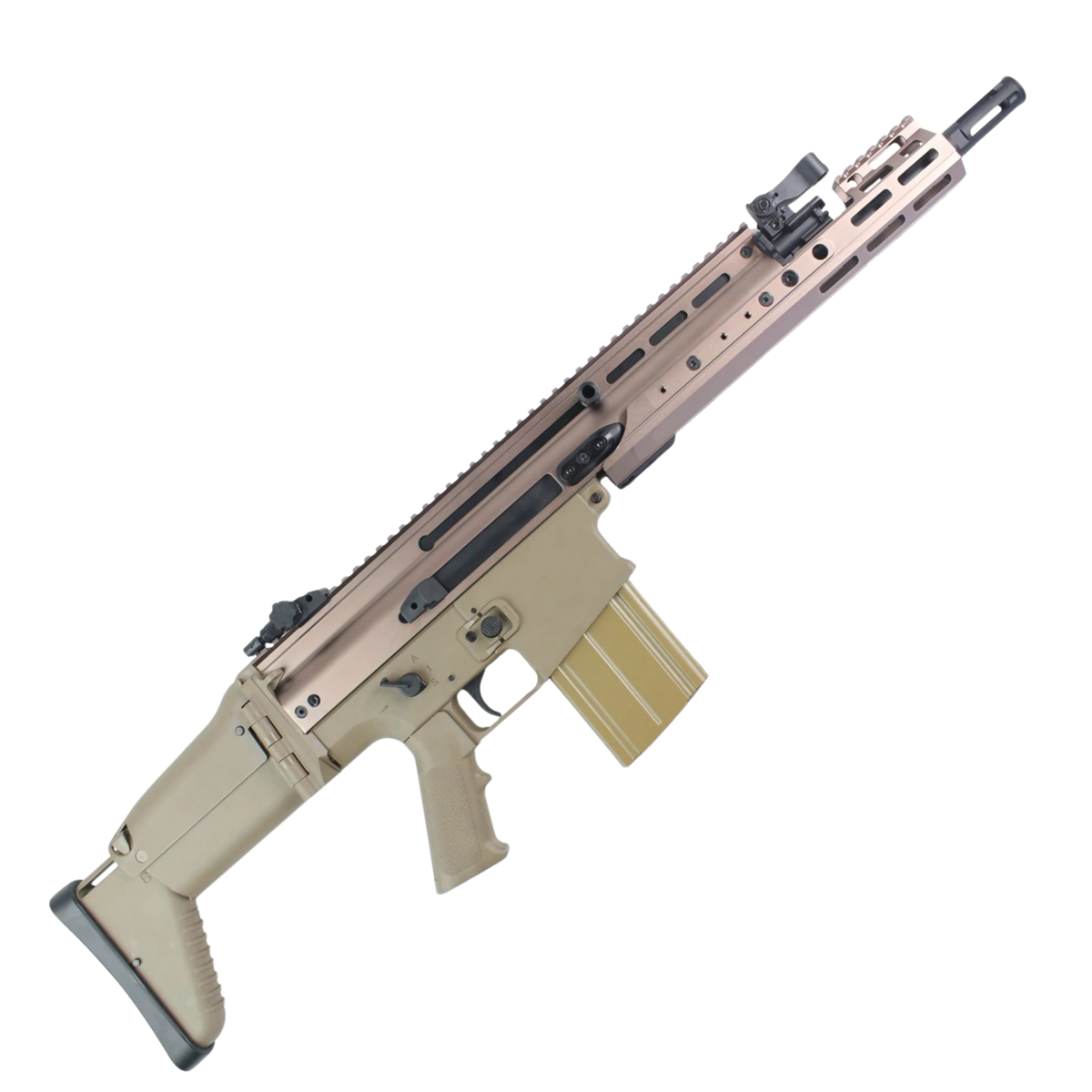 Double Bell SCAR-H AEG MREX Metal Gel Blaster - Tan