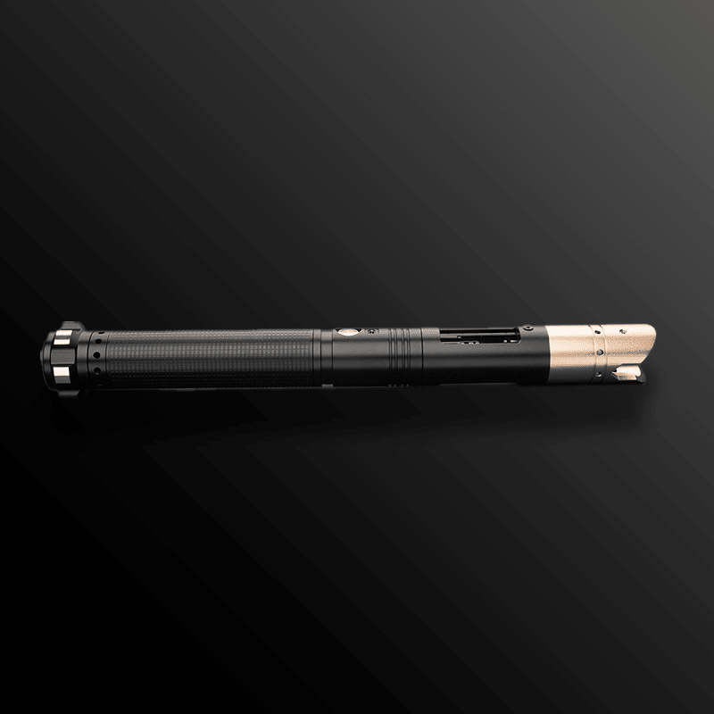 Close-up of Crystal Light Saber’s radiant crystal core - Battle Sabers