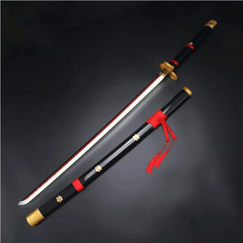 Demon Slayer Yoriichi Tsugikuni katana gold Sun Breathing Nichirin sword - Tactical Edge Hobbies